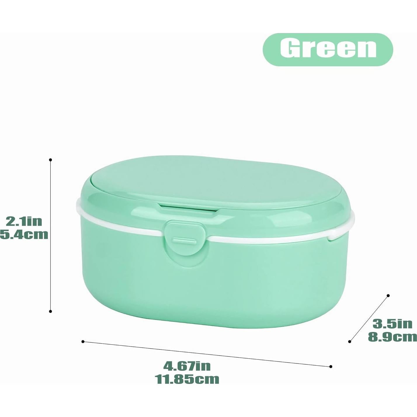 Estuche para Dentaduras Murri&Murrdi Verde con Espejo