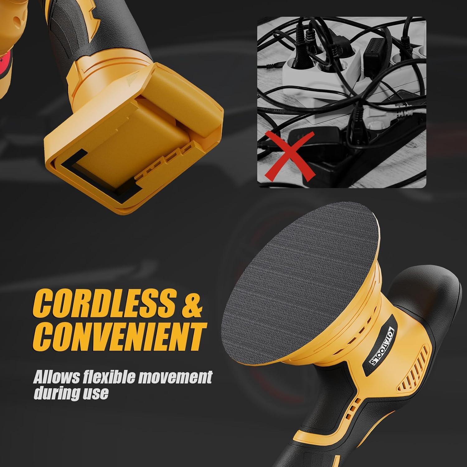 Pulidora Orbital Doble Acción MY6001-DW 5500 RPM 20V