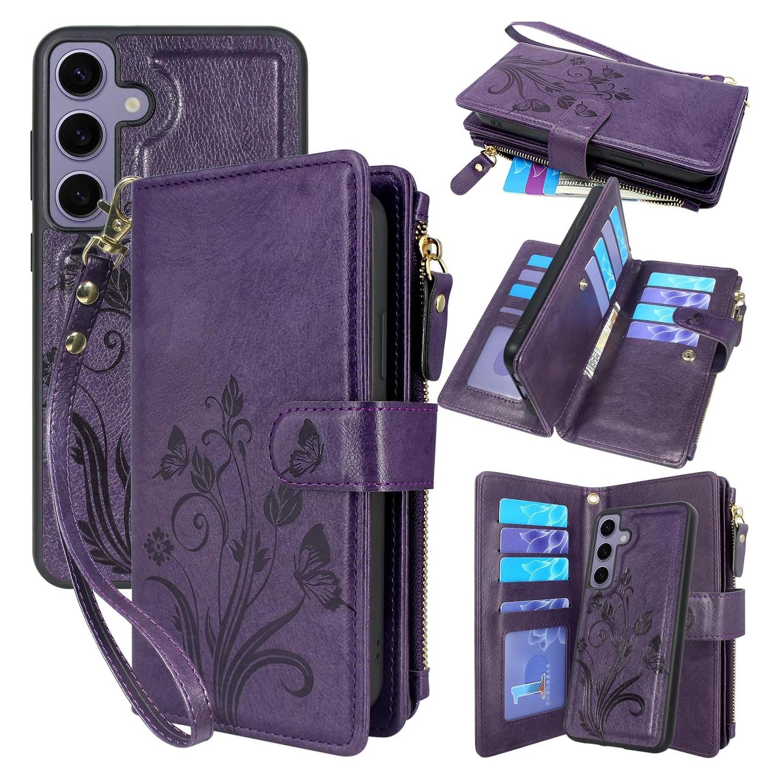 Carcasa Billetera Lacass para Samsung Galaxy S24+ 2024 - 12 Tarjetas