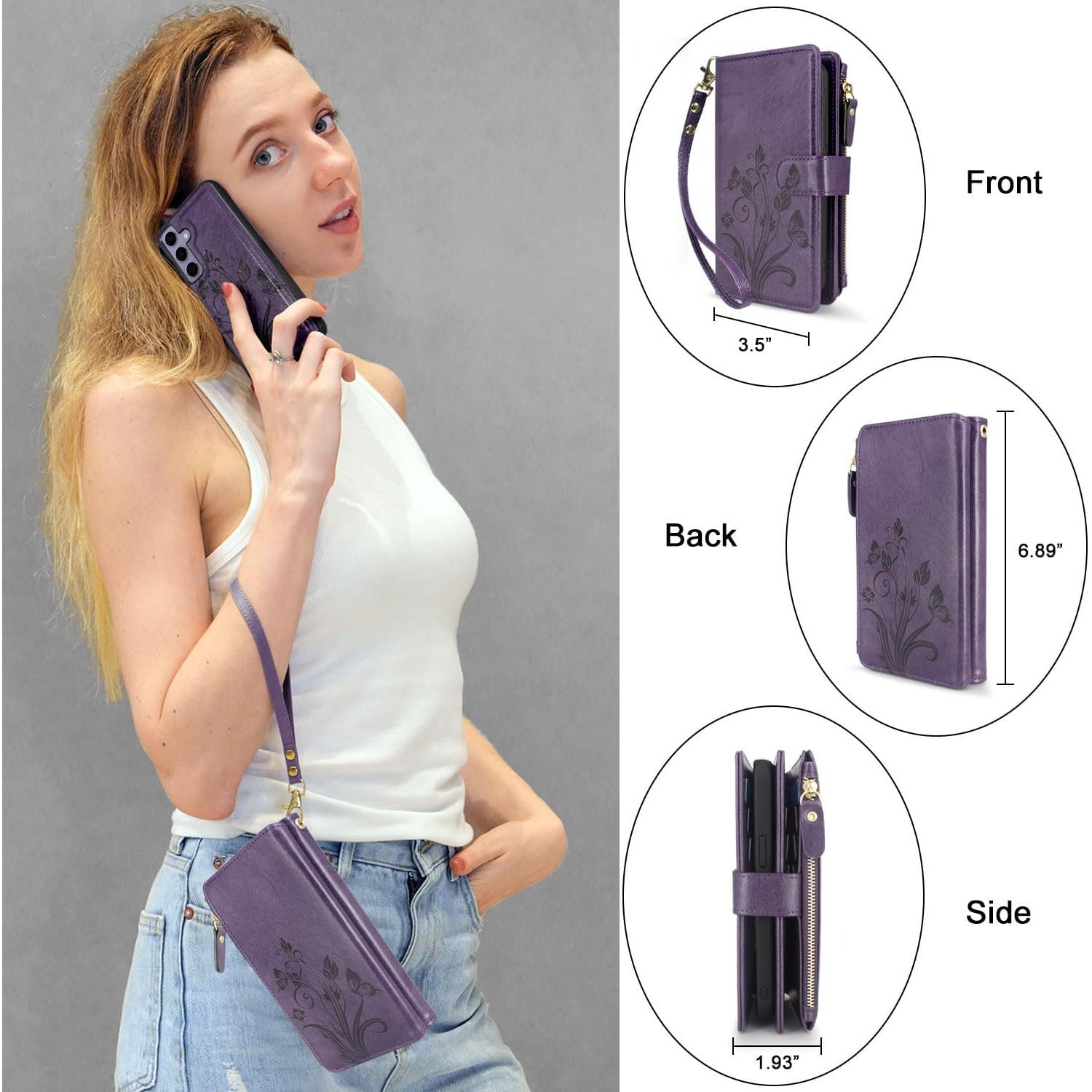 Carcasa Billetera Lacass para Samsung Galaxy S24+ 2024 - 12 Tarjetas