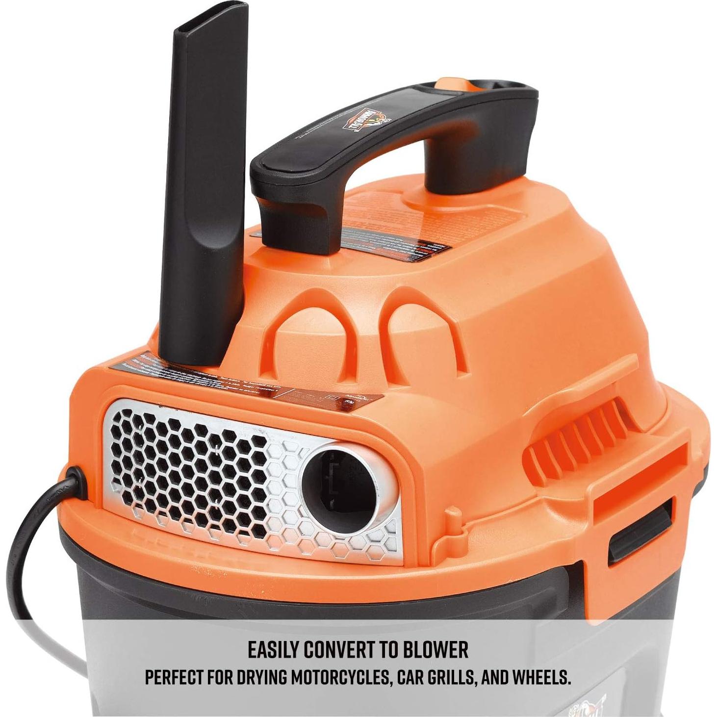 Aspiradora Armor All AA255 9.46L 2HP Húmedo/Seco Naranja