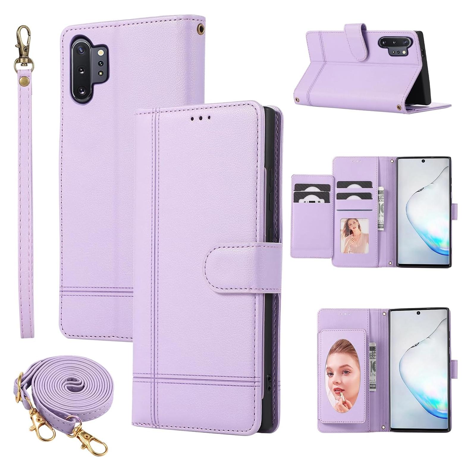 Funda Dswteny para Samsung Galaxy Note 10 Plus Púrpura