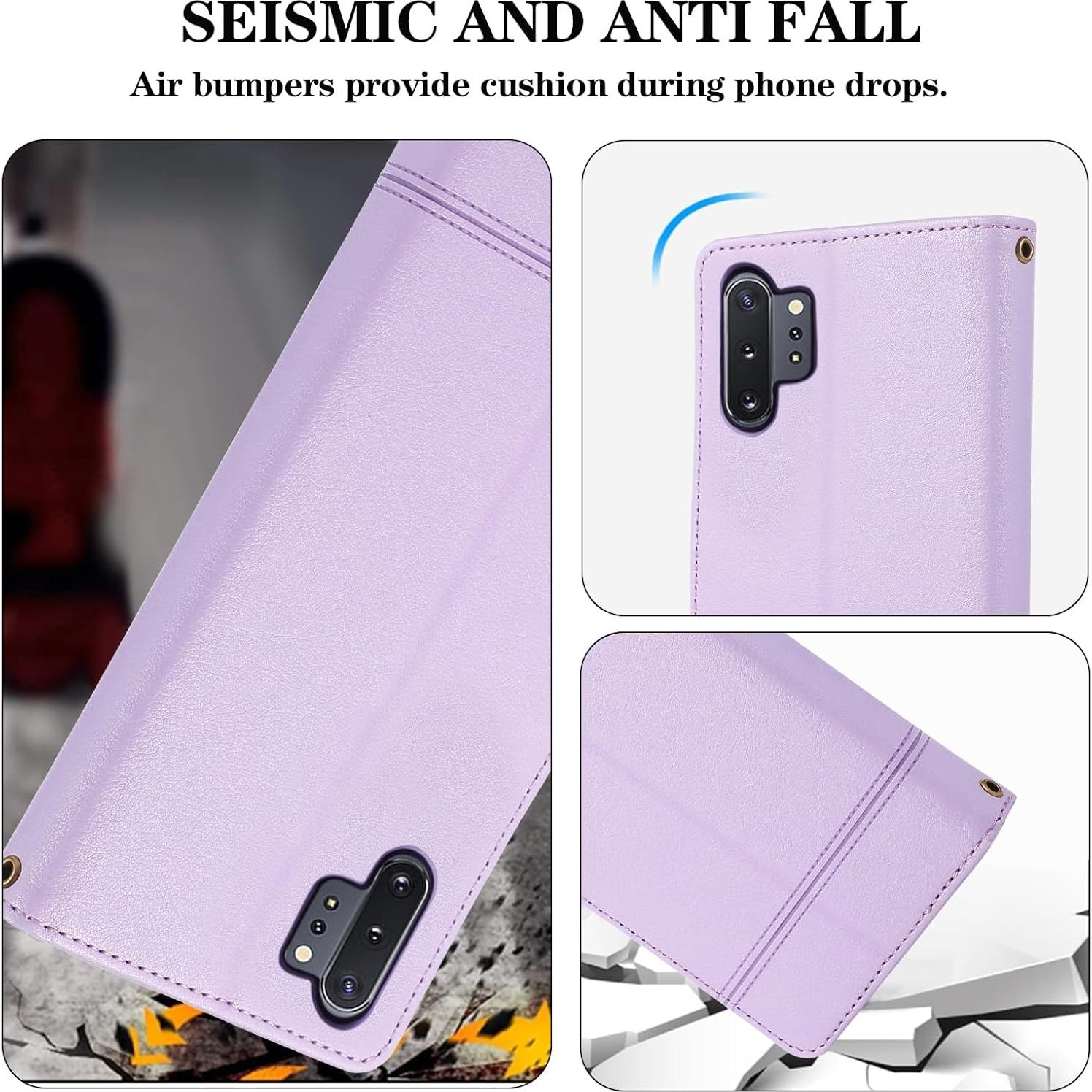 Funda Dswteny para Samsung Galaxy Note 10 Plus Púrpura