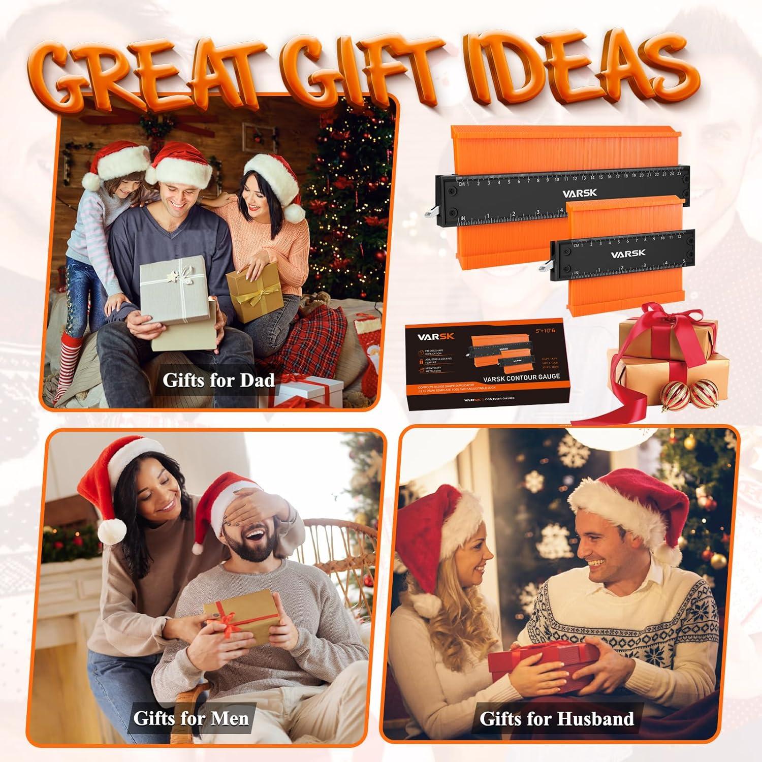 Medidor de Contorno VARSK 5+10 Pulgadas con Bloqueo