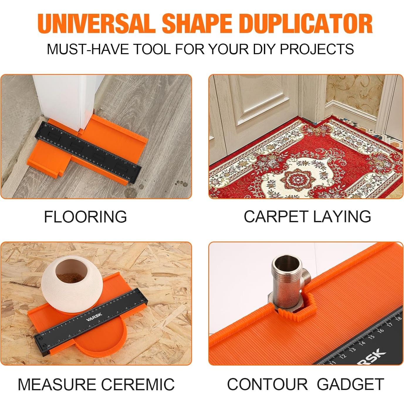 Medidor de Contorno VARSK 5+10 Pulgadas con Bloqueo