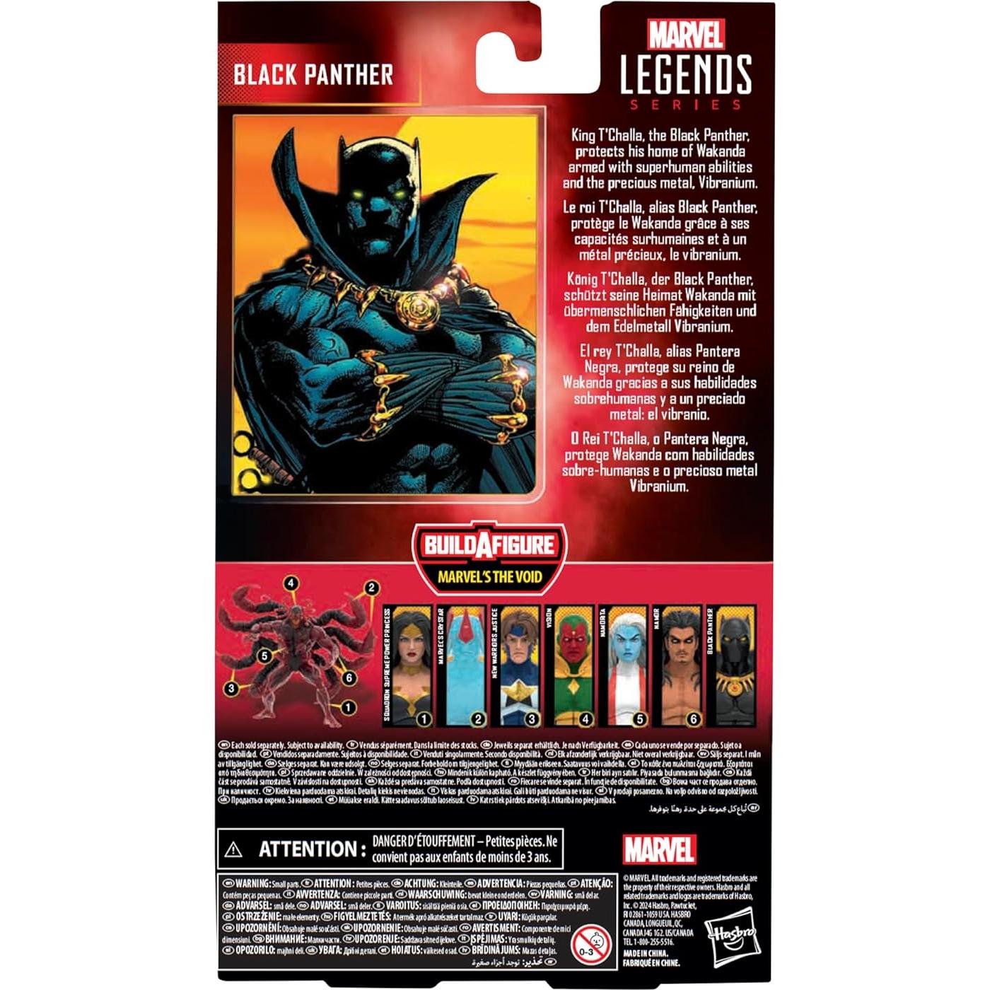 Figura de Acción Pantera Negra Marvel Legends 15 cm Hasbro