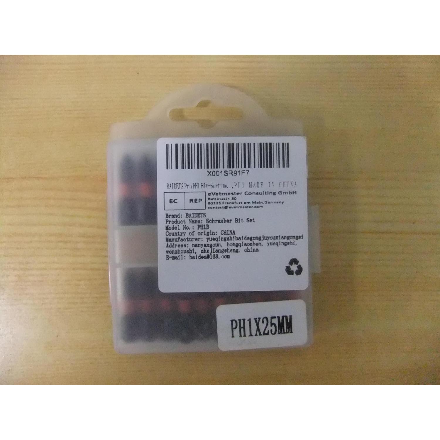 Conjunto de Puntas de Destornillador BAIDETS PH1 20Pcs 25mm