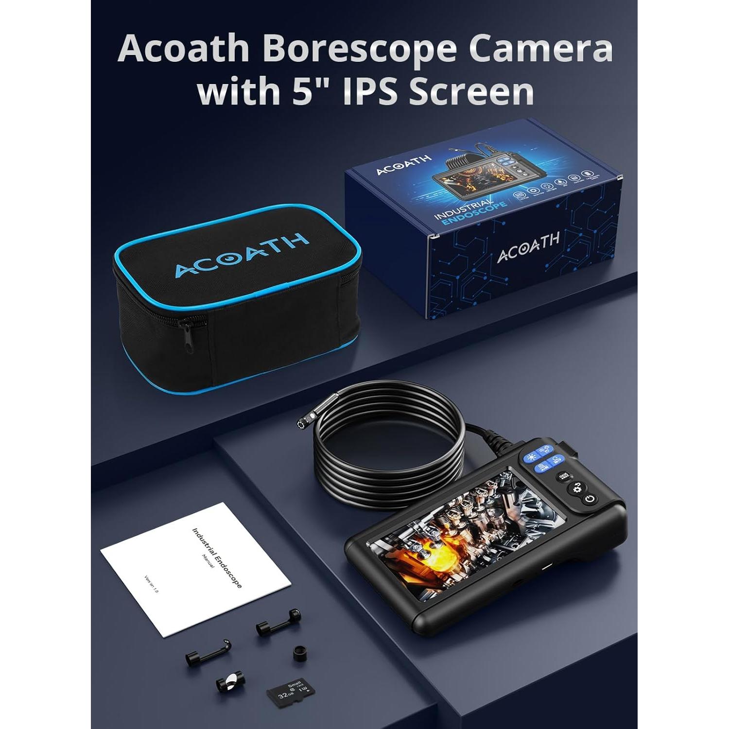Cámara Endoscópica Acoath 3m Doble Lente 1080P IP67