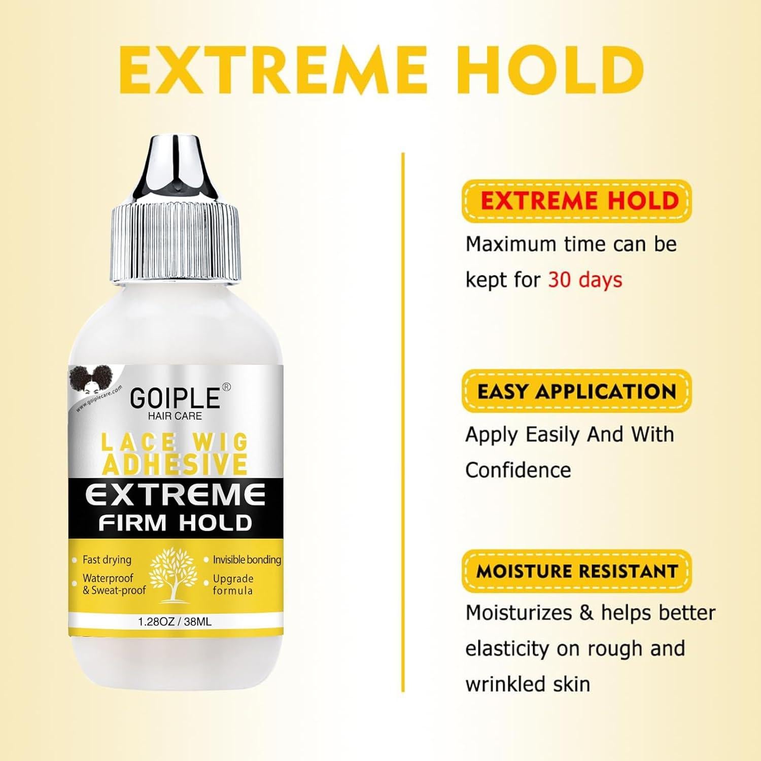 Kit Accesorios para Pelucas Goiple 29 Piezas con Pegamento