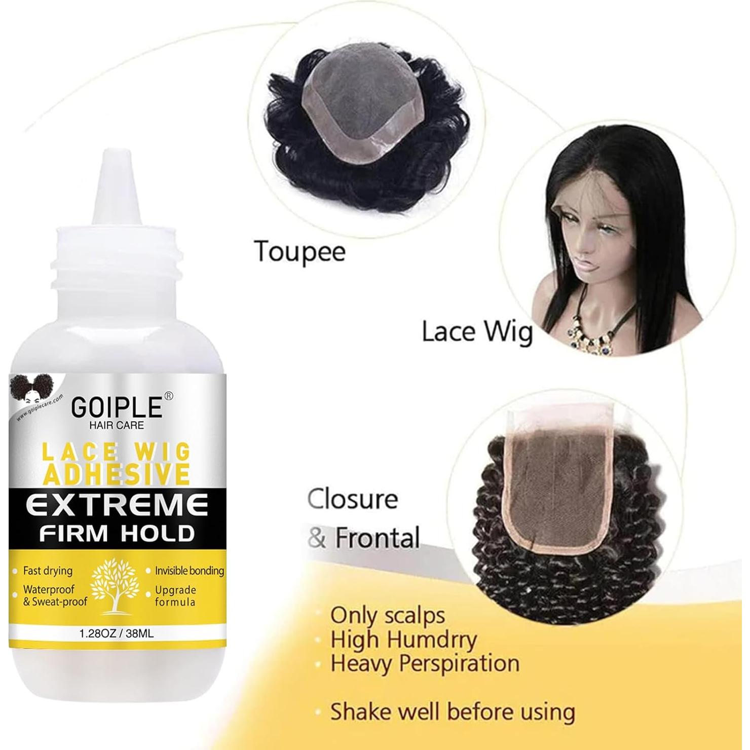 Kit Accesorios para Pelucas Goiple 29 Piezas con Pegamento