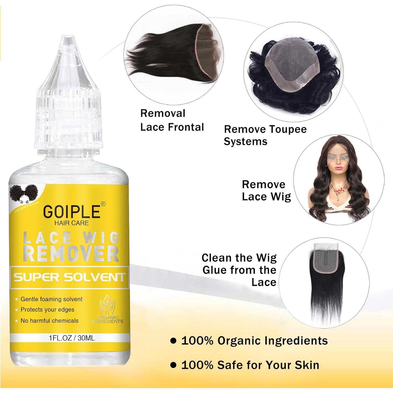 Kit Accesorios para Pelucas Goiple 29 Piezas con Pegamento