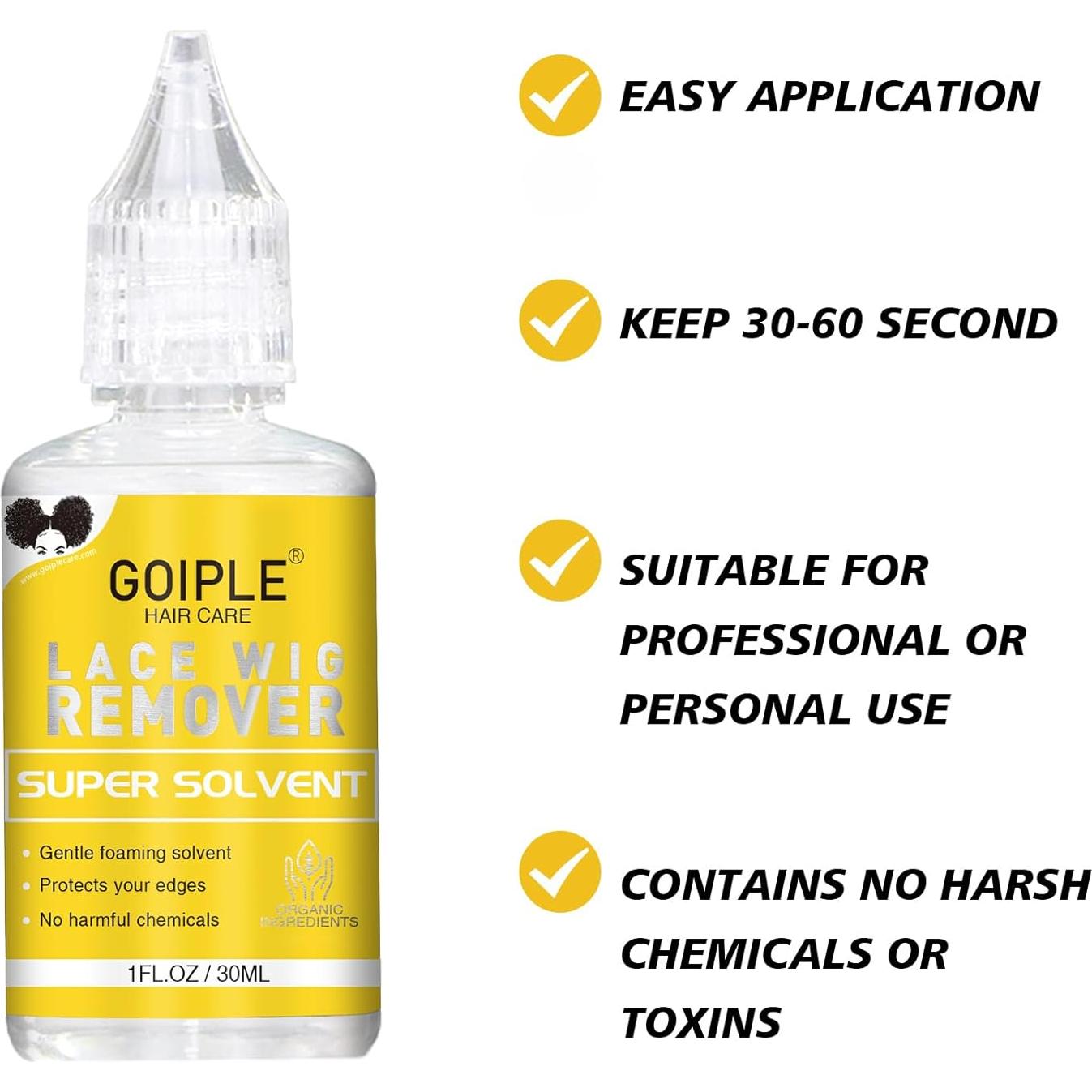 Kit Accesorios para Pelucas Goiple 29 Piezas con Pegamento