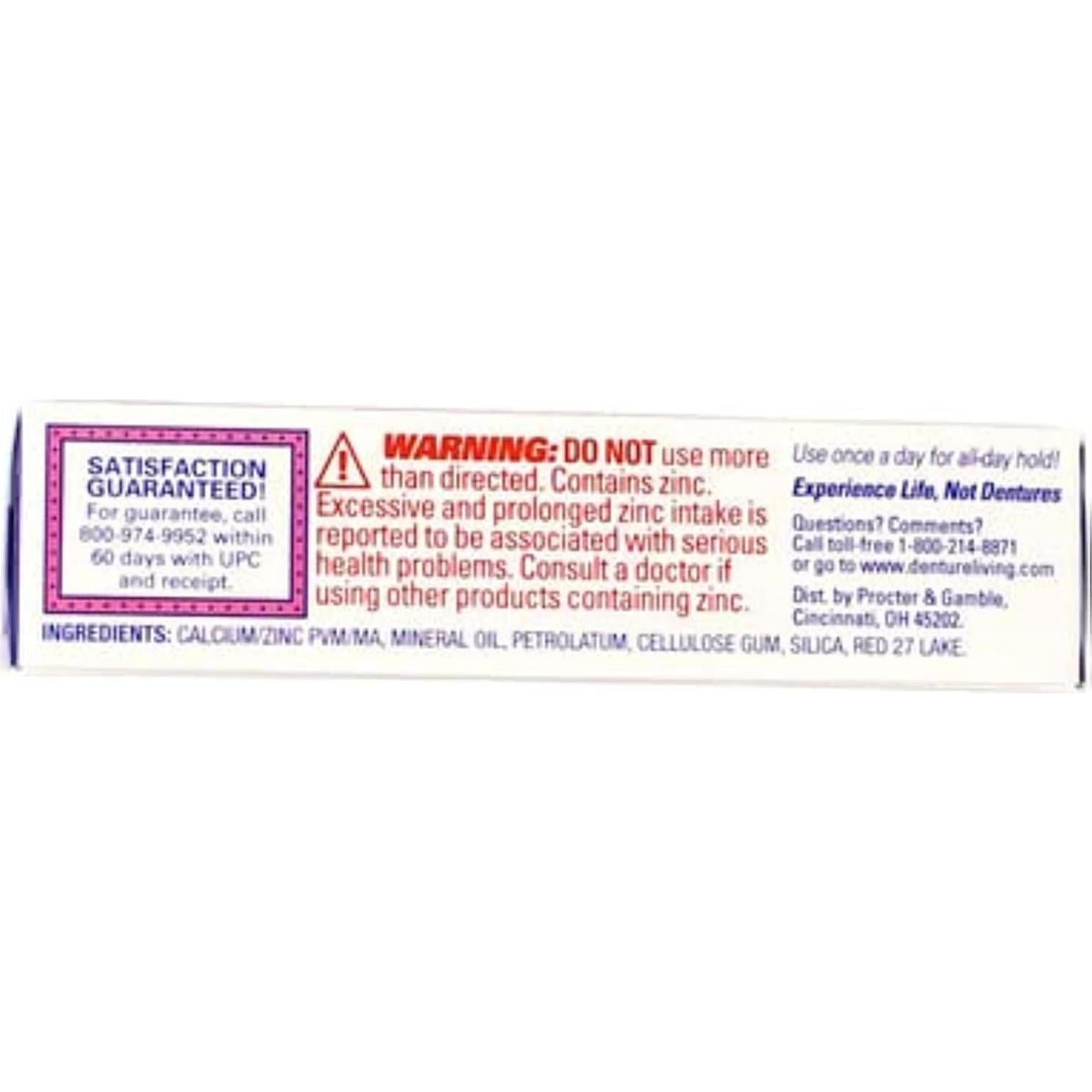 Crema Adhesiva para Dentaduras Fixodent Original 12 Pack