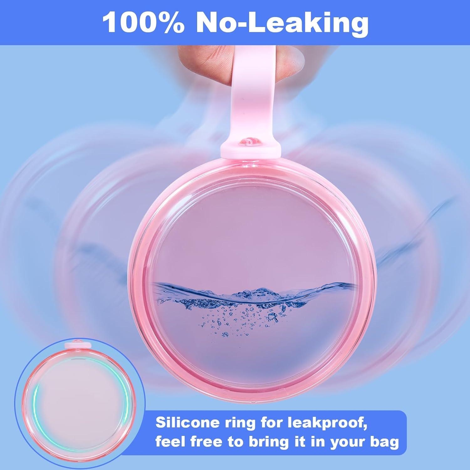 Estuche para Dentaduras Heigoeost Rosa a Prueba de Fugas