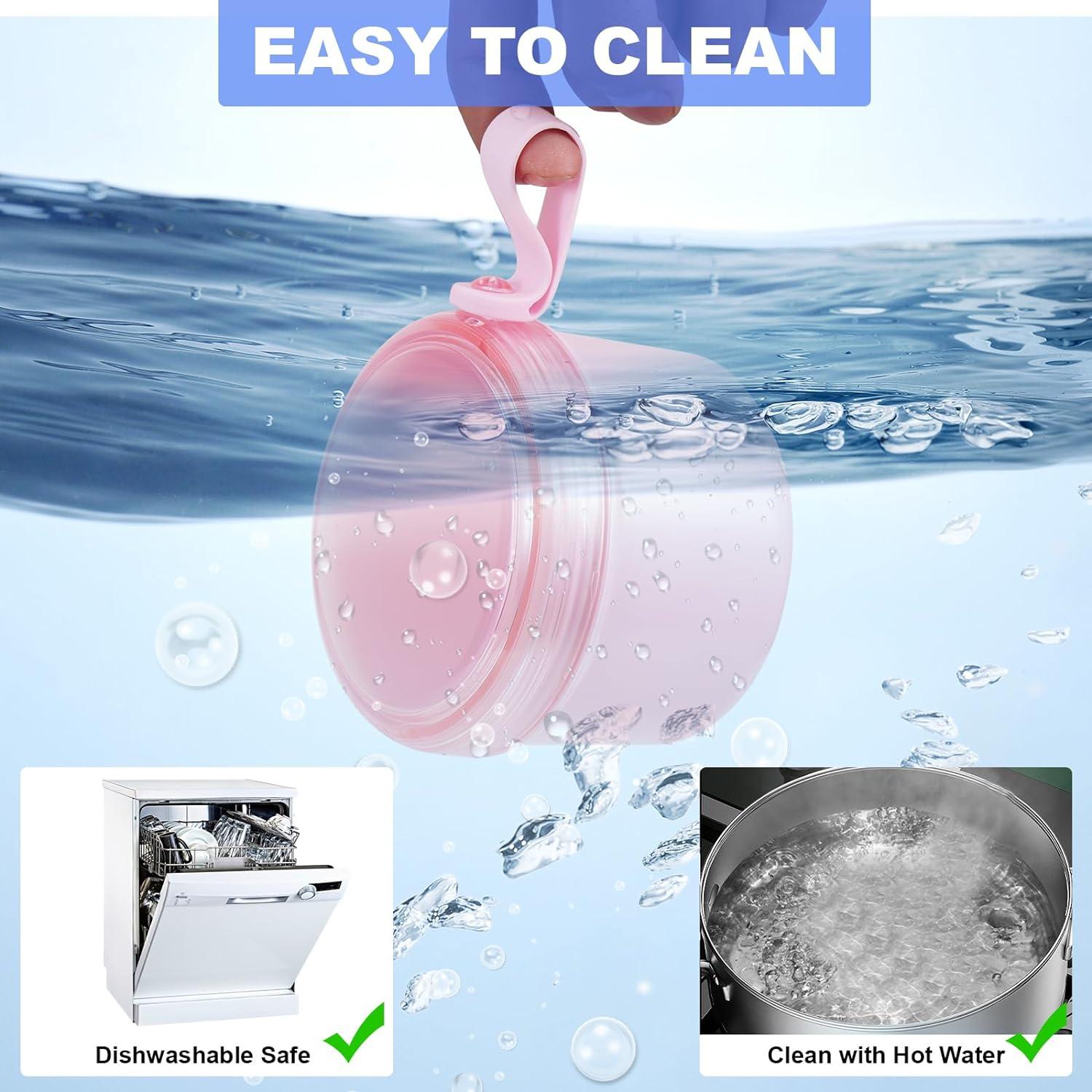 Estuche para Dentaduras Heigoeost Rosa a Prueba de Fugas