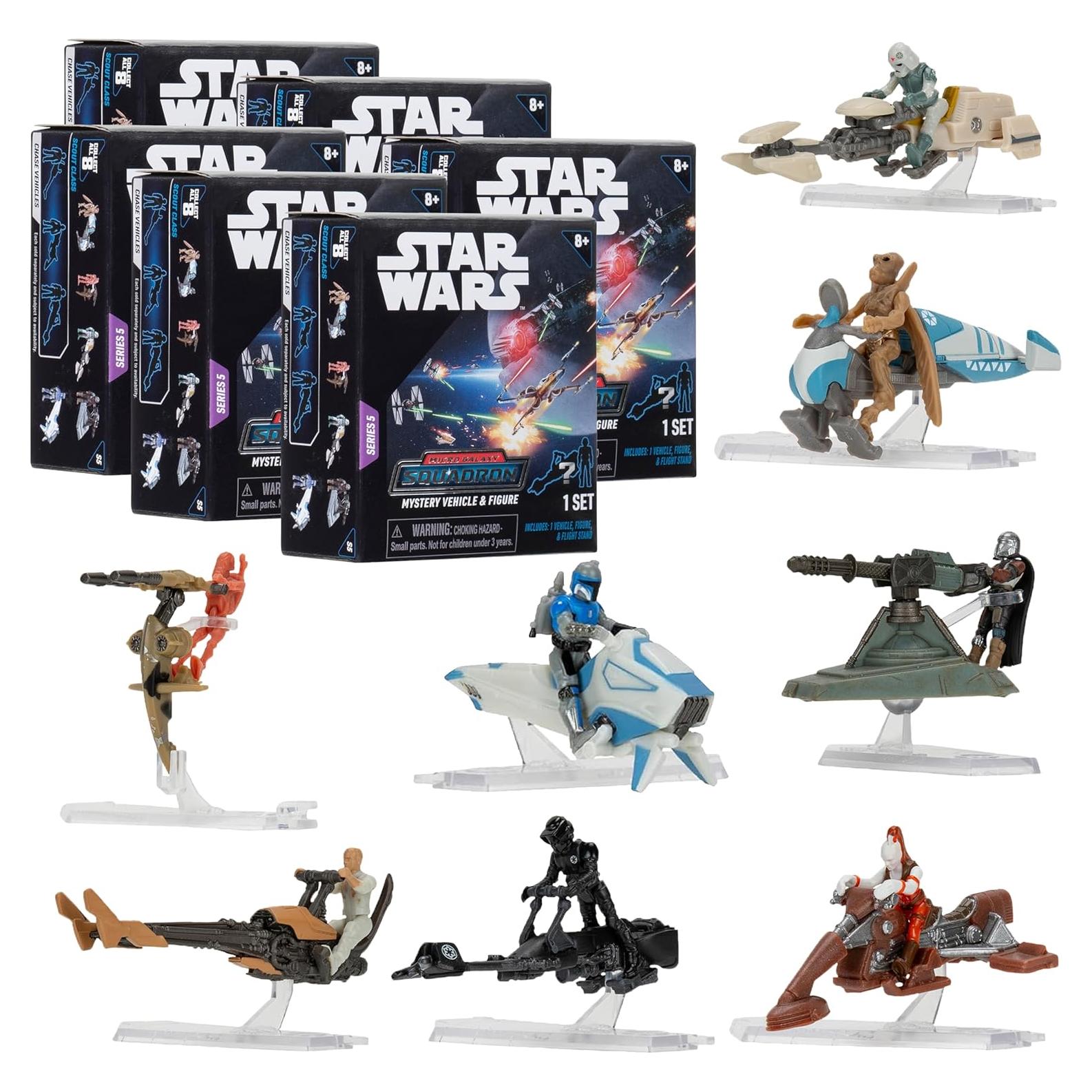 Star Wars Micro Galaxy Scout Caja Sorpresa 6 Vehículos 2.5 cm