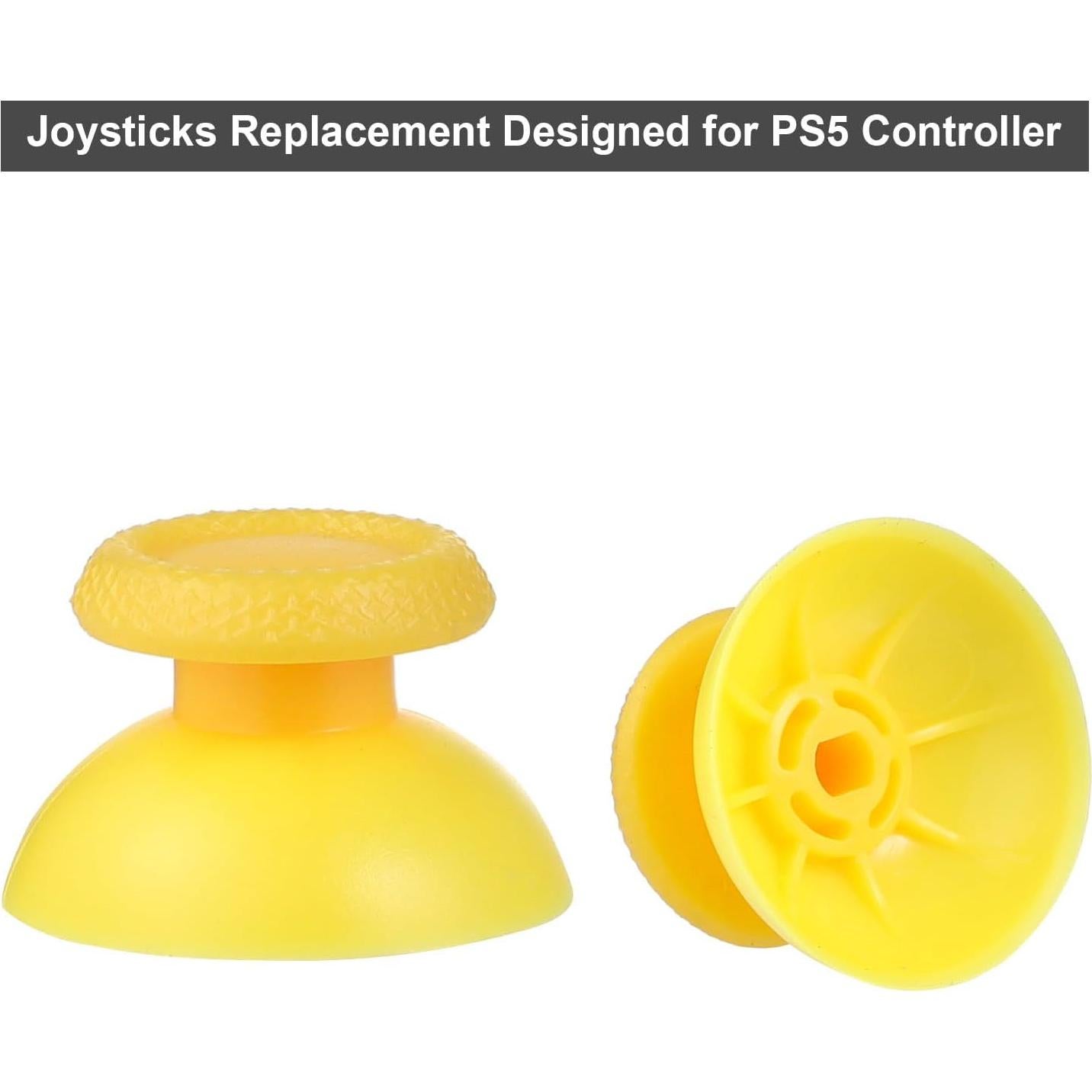 Paquete de 8 Joysticks Amarillos Ikpek para PS5 - Reemplazo