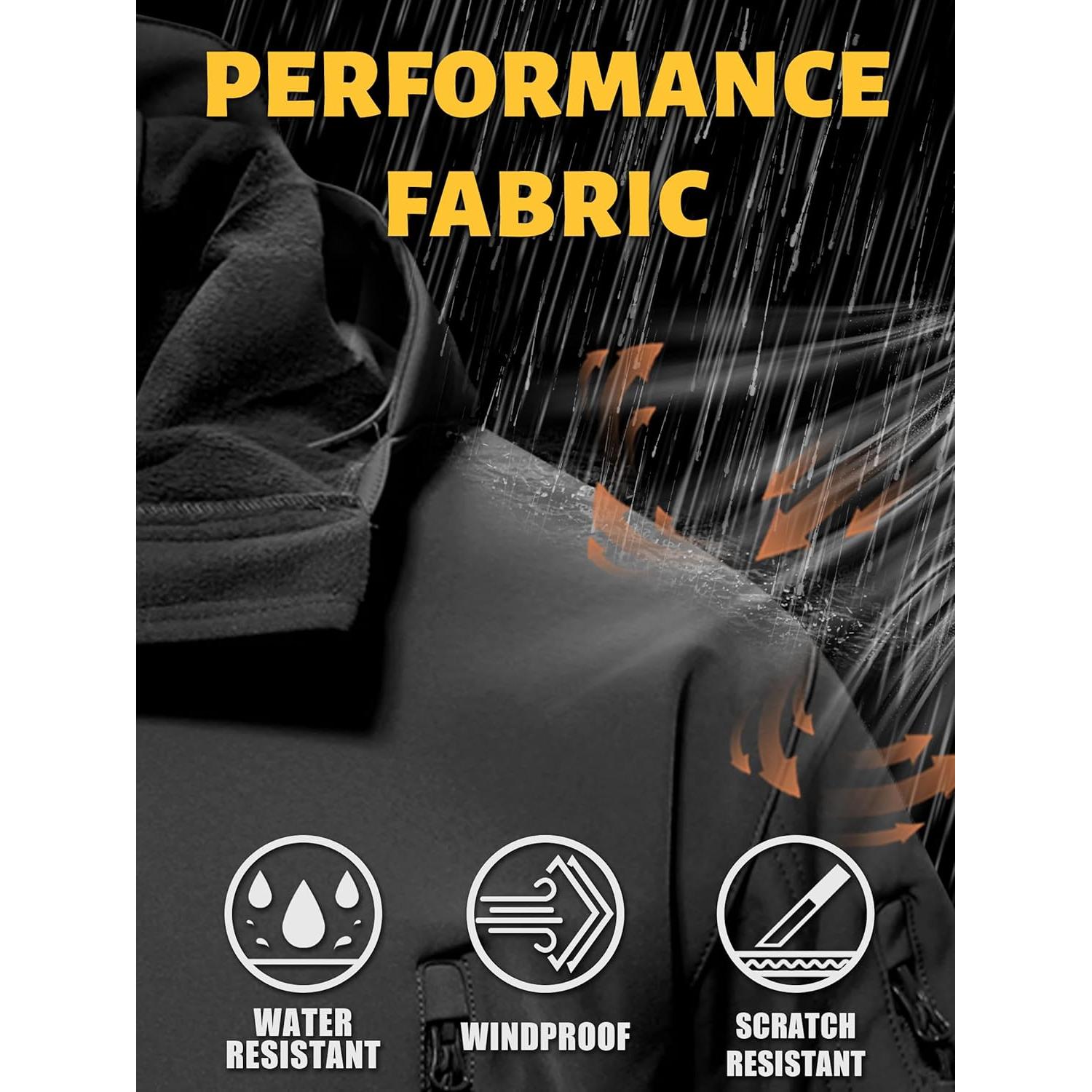 Chaqueta Táctica Impermeable TACVASEN para Hombre - Forro Polar