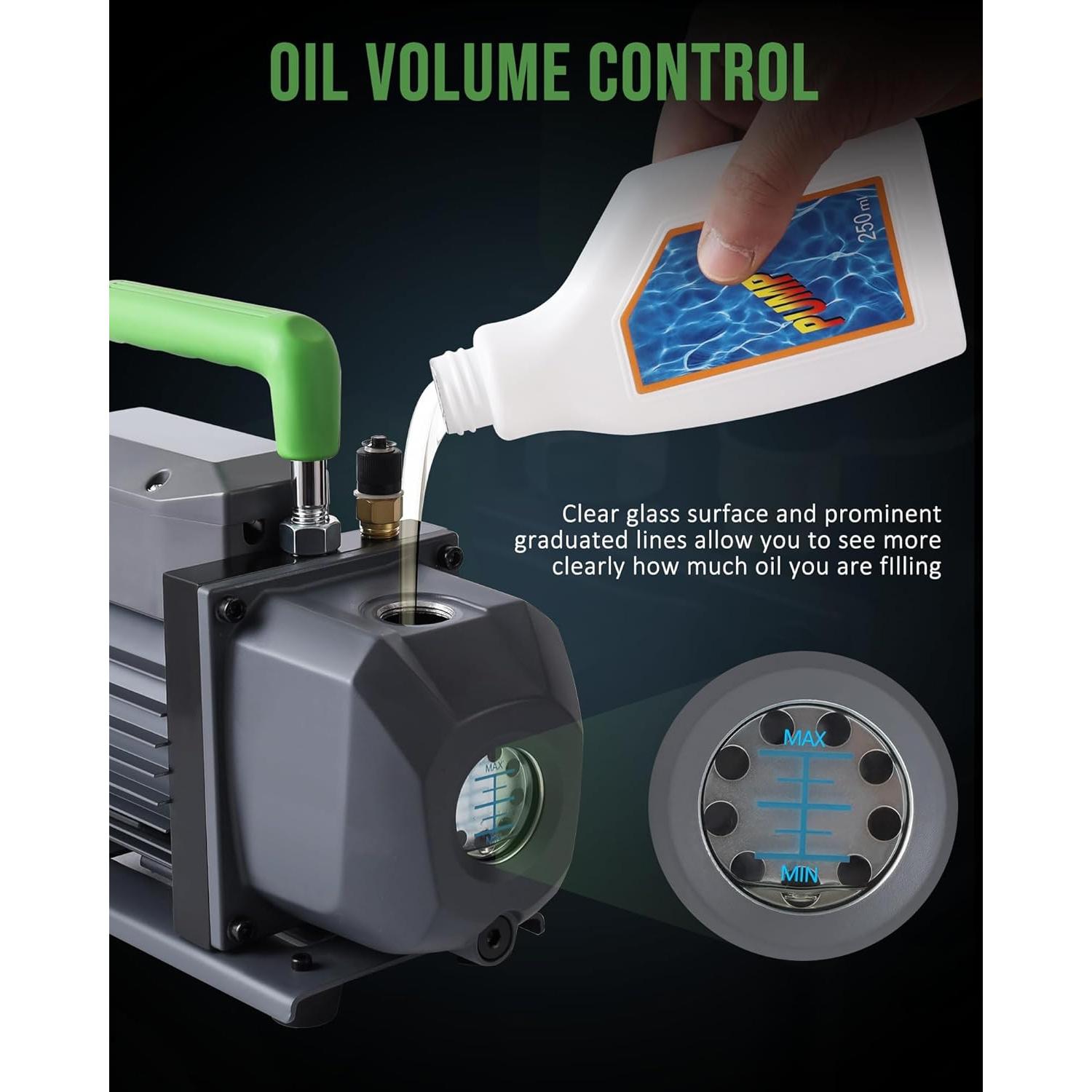 Bomba de Vacío Lichamp 3.5 CFM 1/4 HP para HVAC