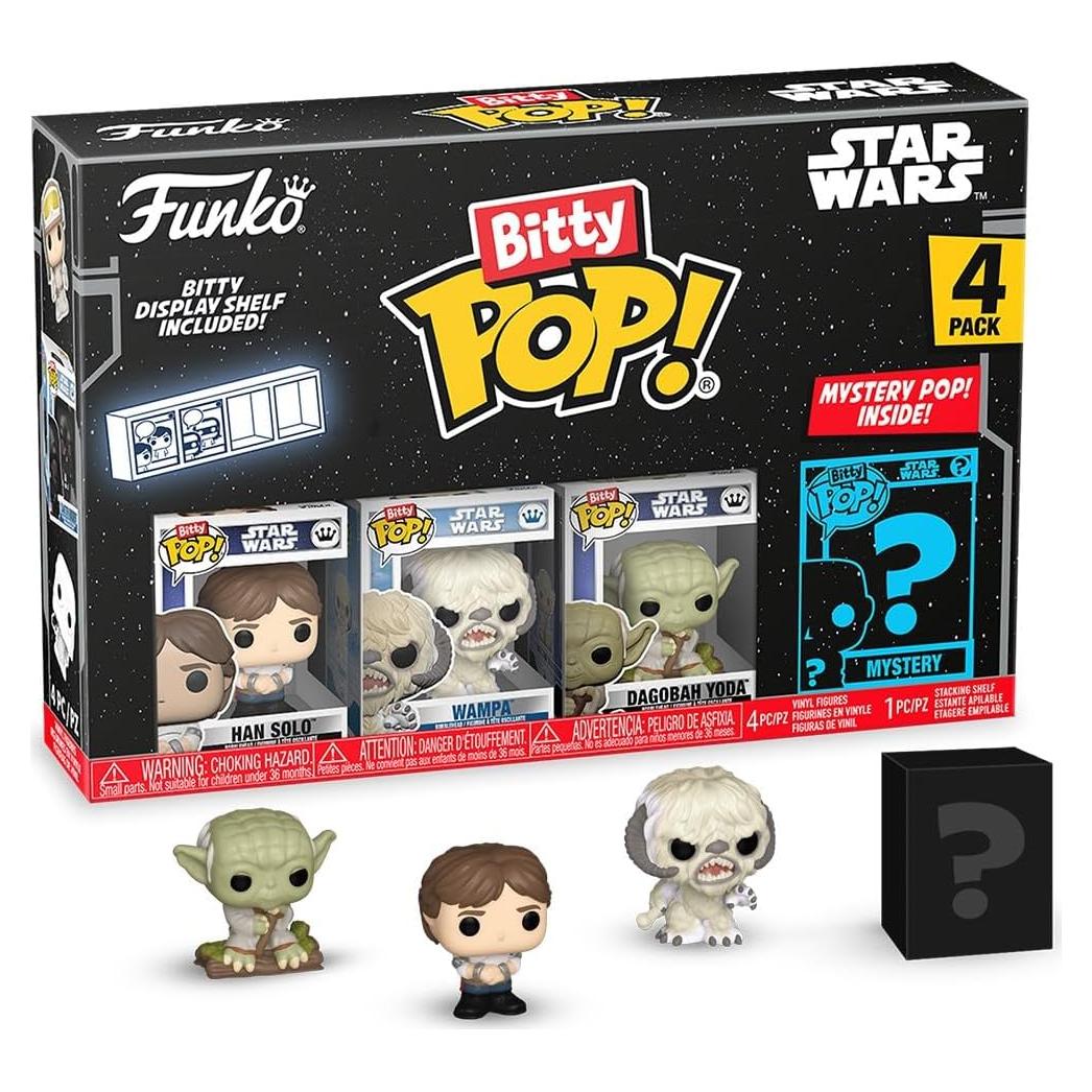 Funko Bitty POP Star Wars - Han Solo y 3 figuras - 4-Pack
