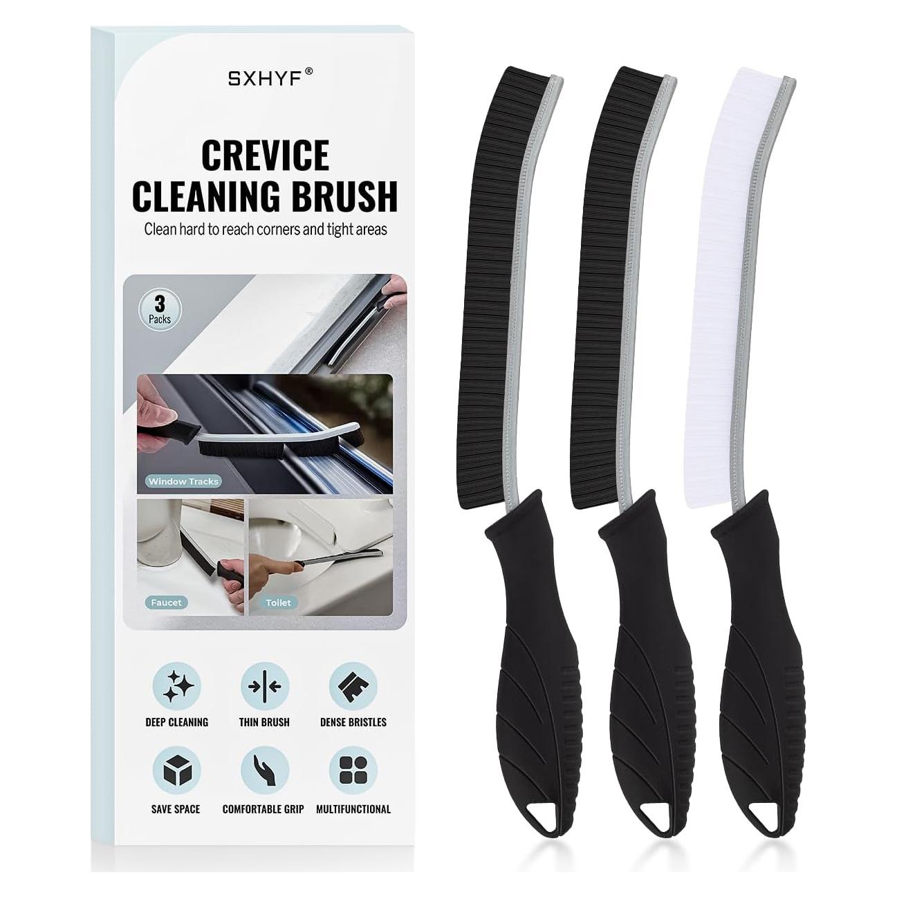Cepillo de Limpieza de Ranuras SXhyf - 3 Unidades, Cerdas Duras
