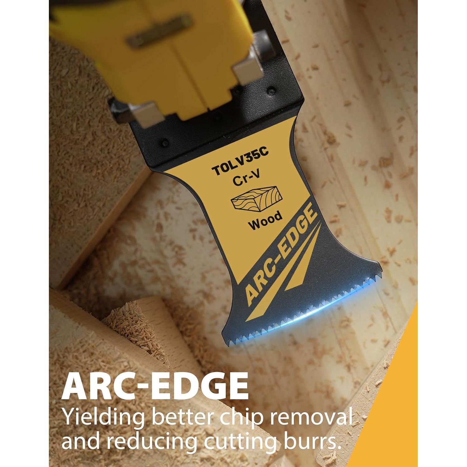 Hojas de sierra oscilante TOLESA 50PCS CR-V para madera