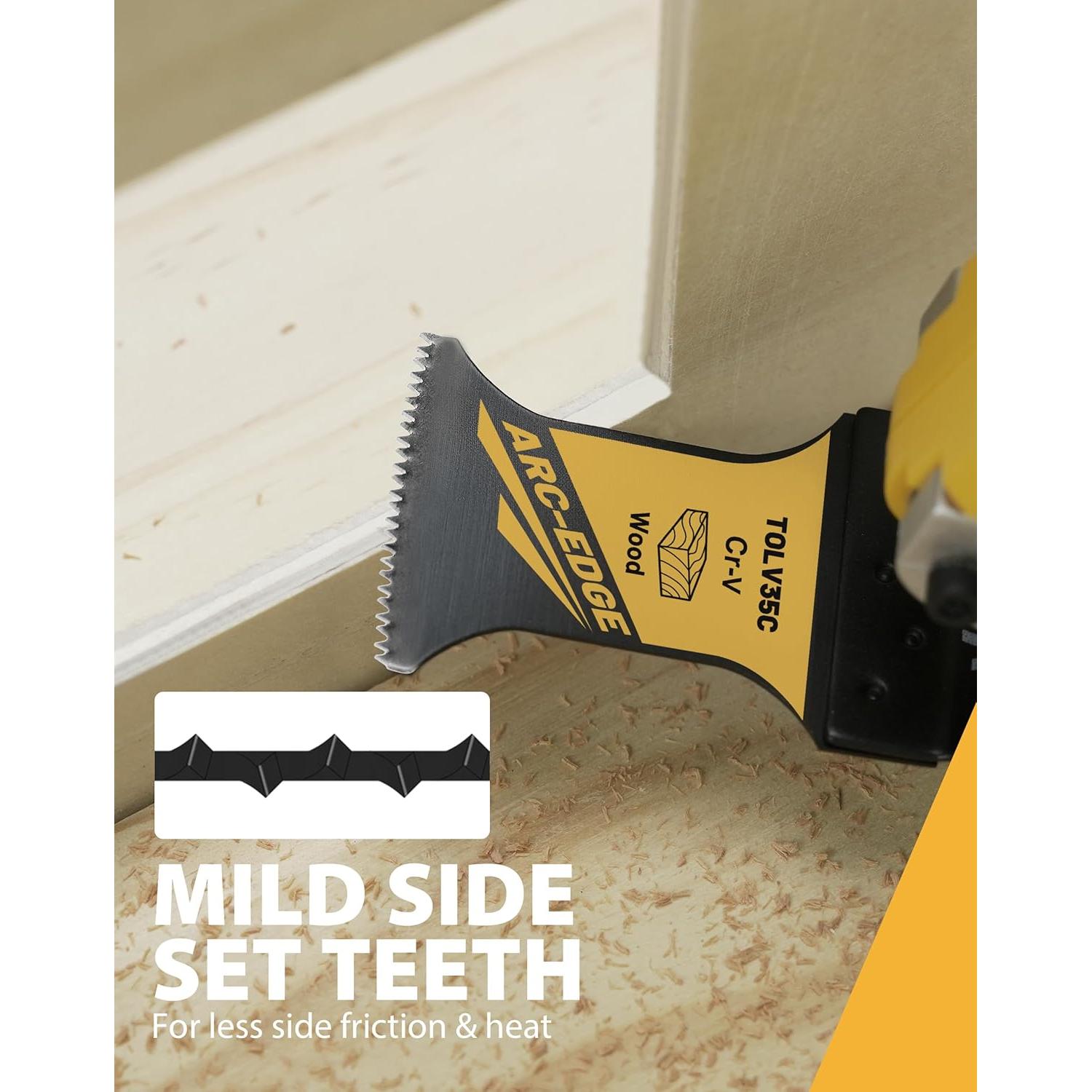 Hojas de sierra oscilante TOLESA 50PCS CR-V para madera