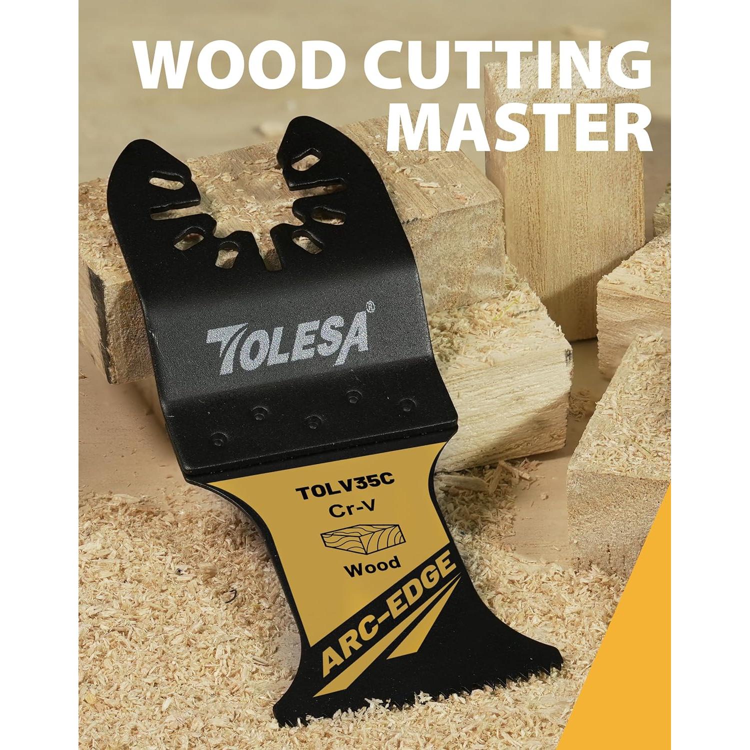 Hojas de sierra oscilante TOLESA 50PCS CR-V para madera