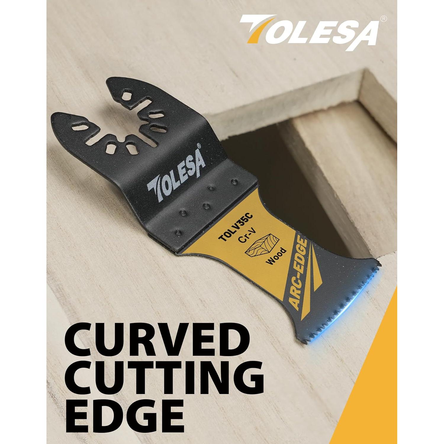 Hojas de sierra oscilante TOLESA 50PCS CR-V para madera