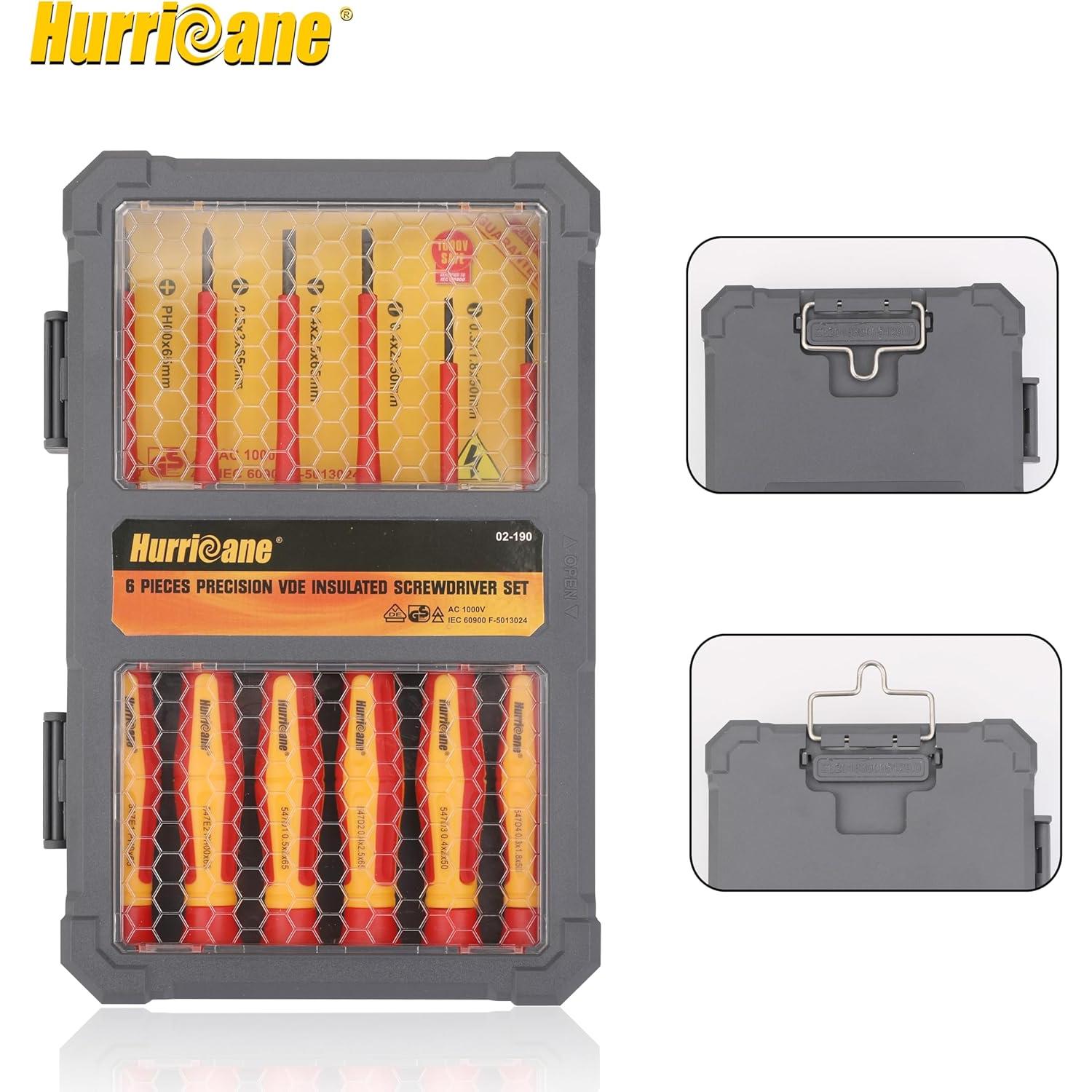 Juego de Destornilladores Aislados HURRICANE 6 Piezas
