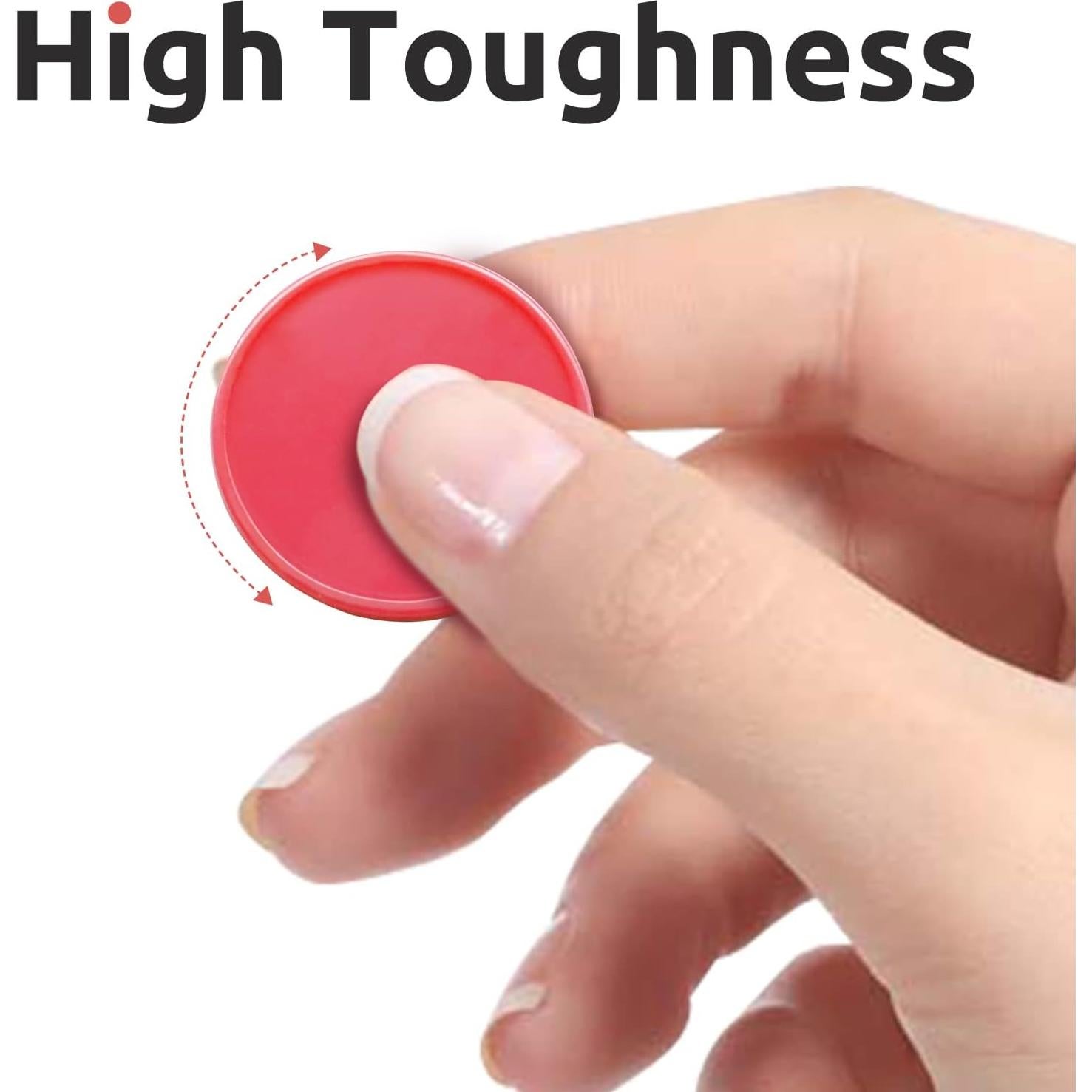 Juego de 100 Fichas de Plástico Rojo para Aprendizaje 25 mm