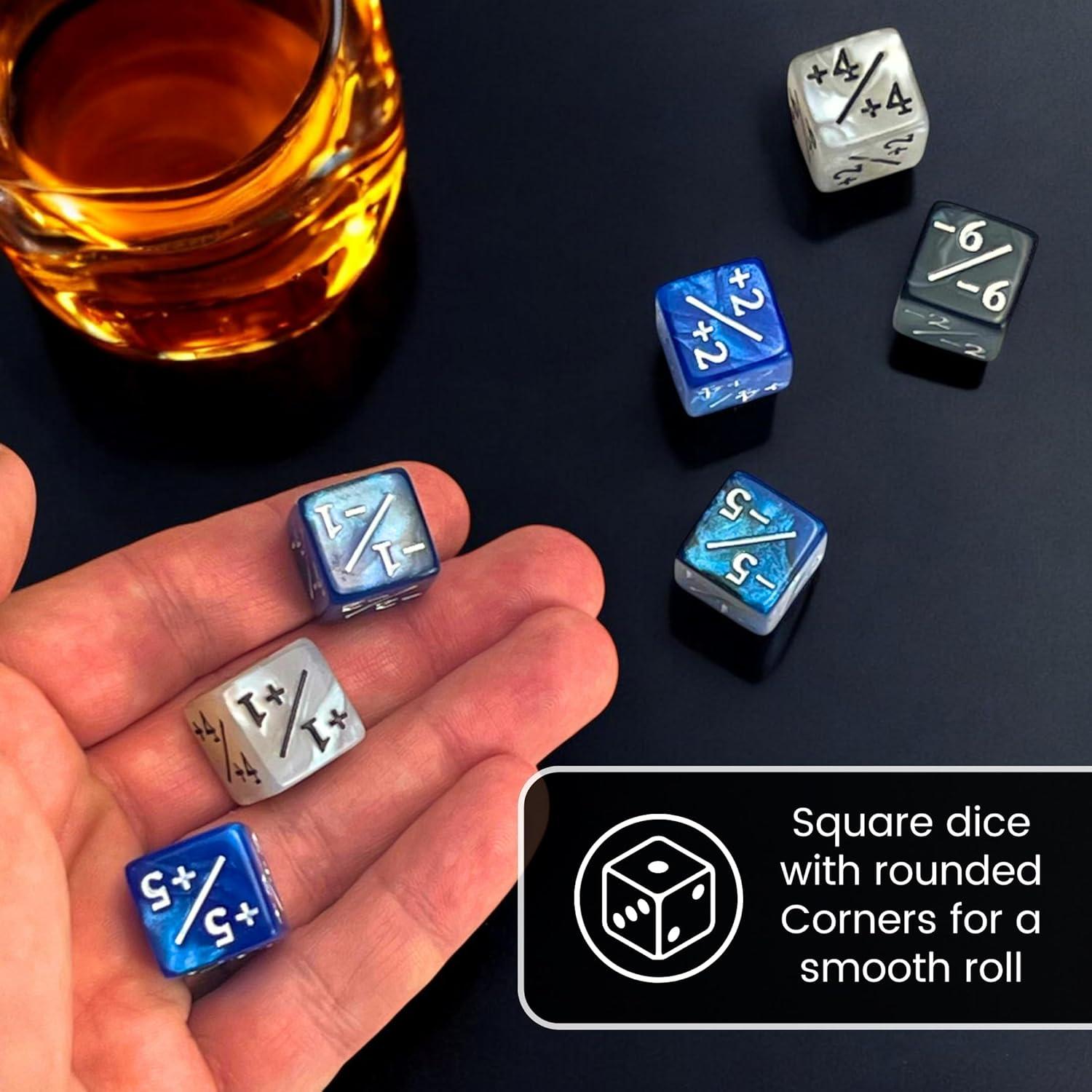 Dados Contadores Luck Lab MTG 48 PCS - Colores Perla