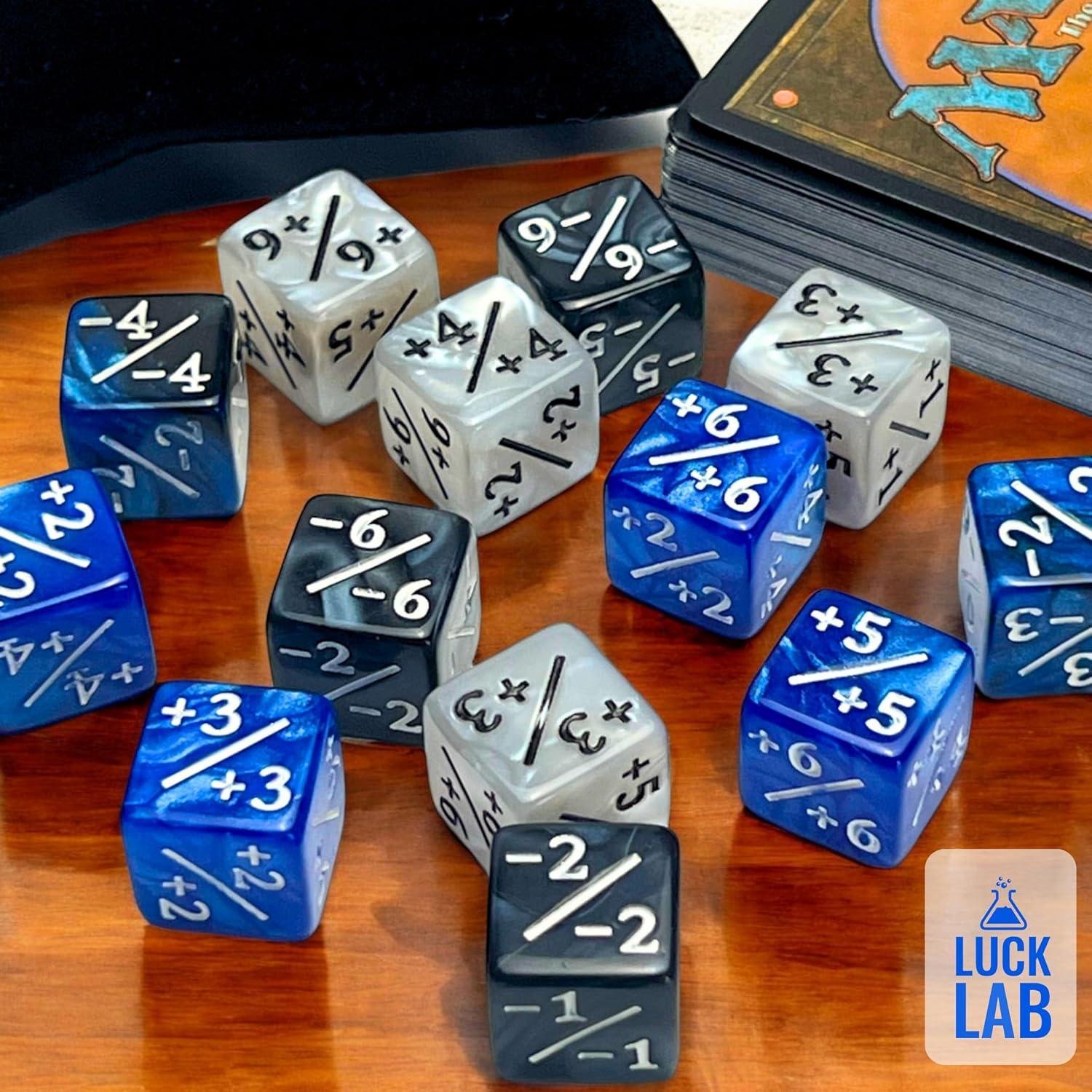 Dados Contadores Luck Lab MTG 48 PCS - Colores Perla