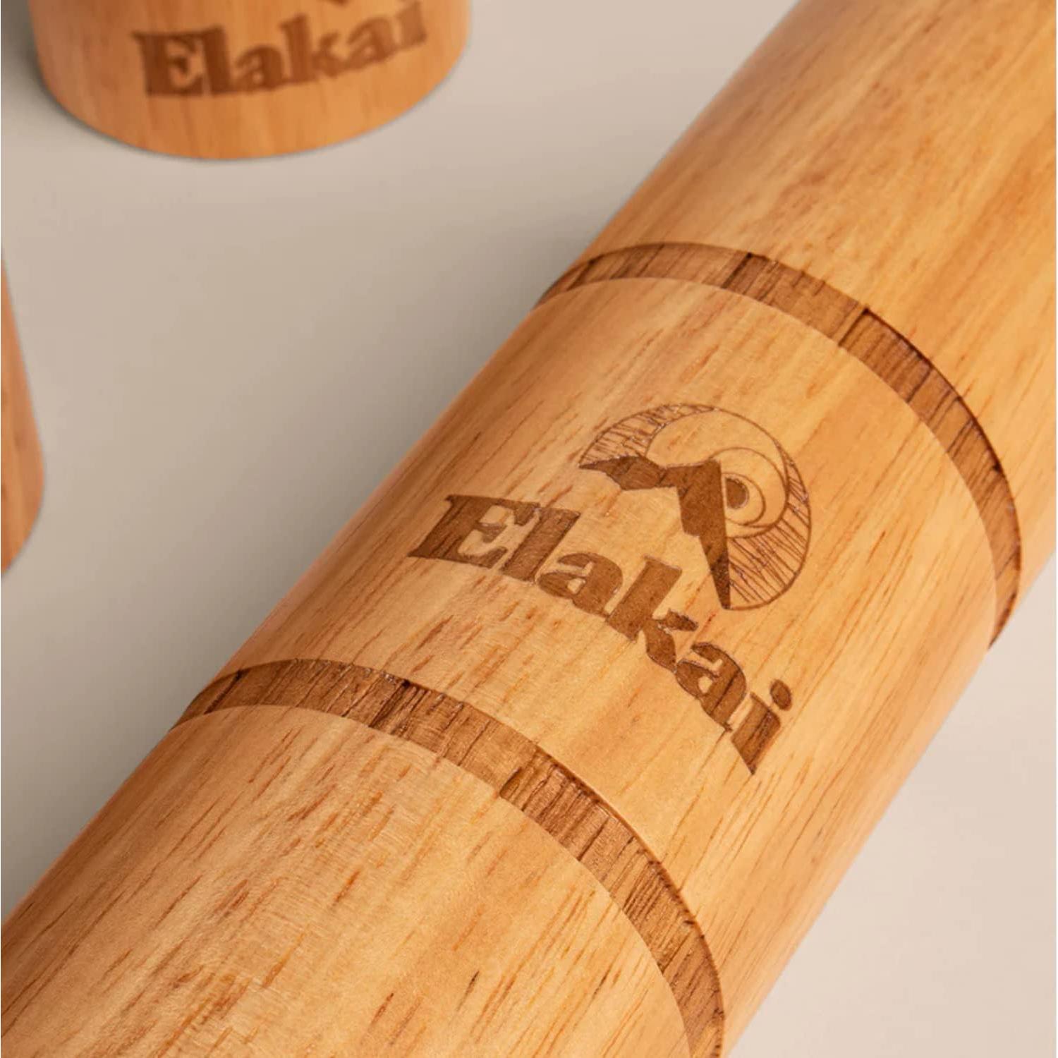 Juego al Aire Libre Elakai 12 Piezas Madera Natural 6 Jugadores