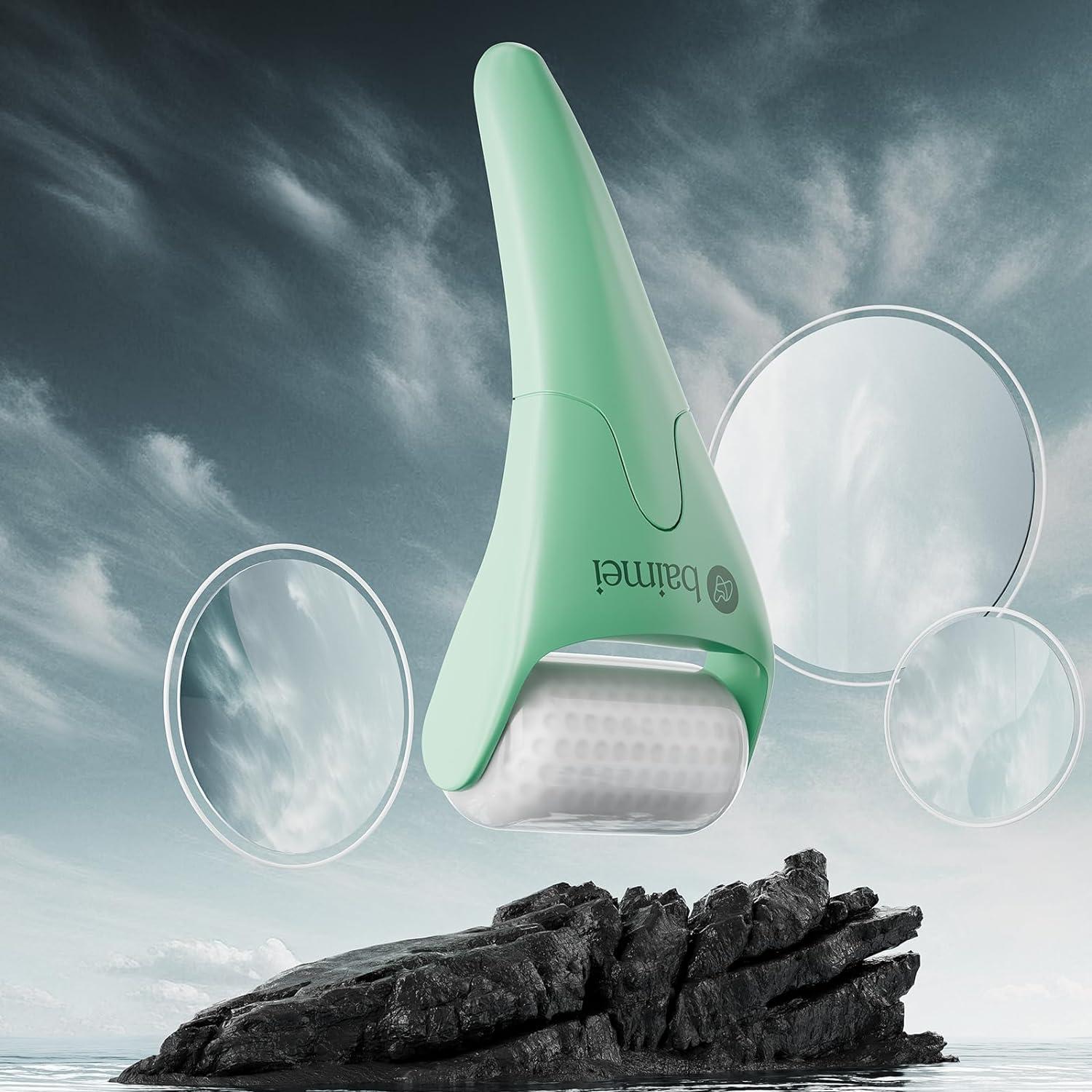 Rodillo de Hielo BAIMEI y Gua Sha Verde para Masaje Facial