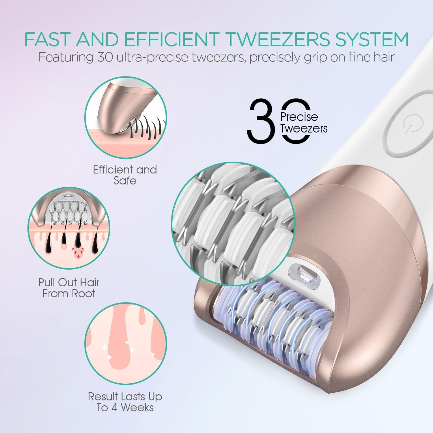 Epilador VOYOR BM300 3 en 1 Recargable Oro Champán