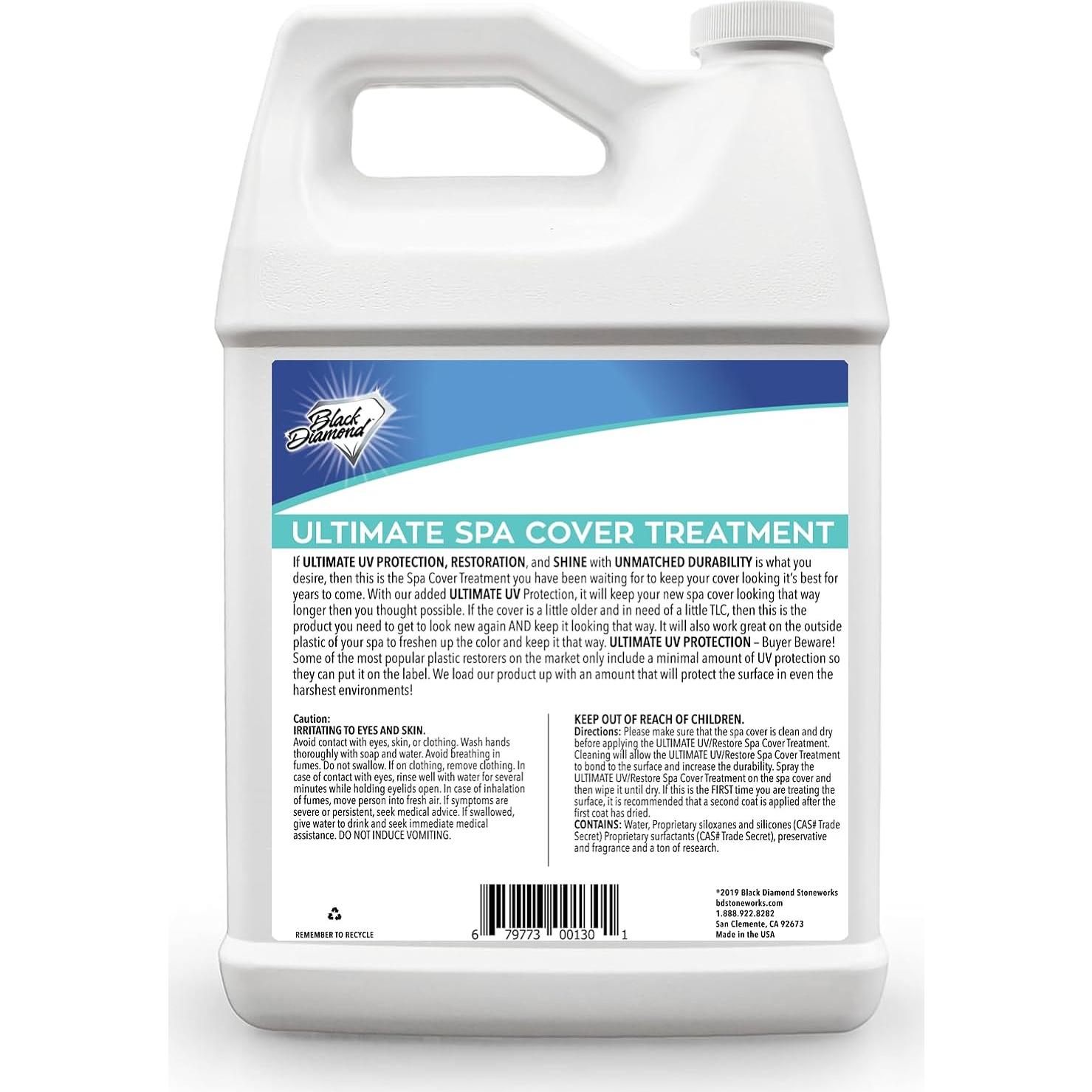 Limpiador y Protector UV para Cubiertas de Spa Black Diamond 1 Galón