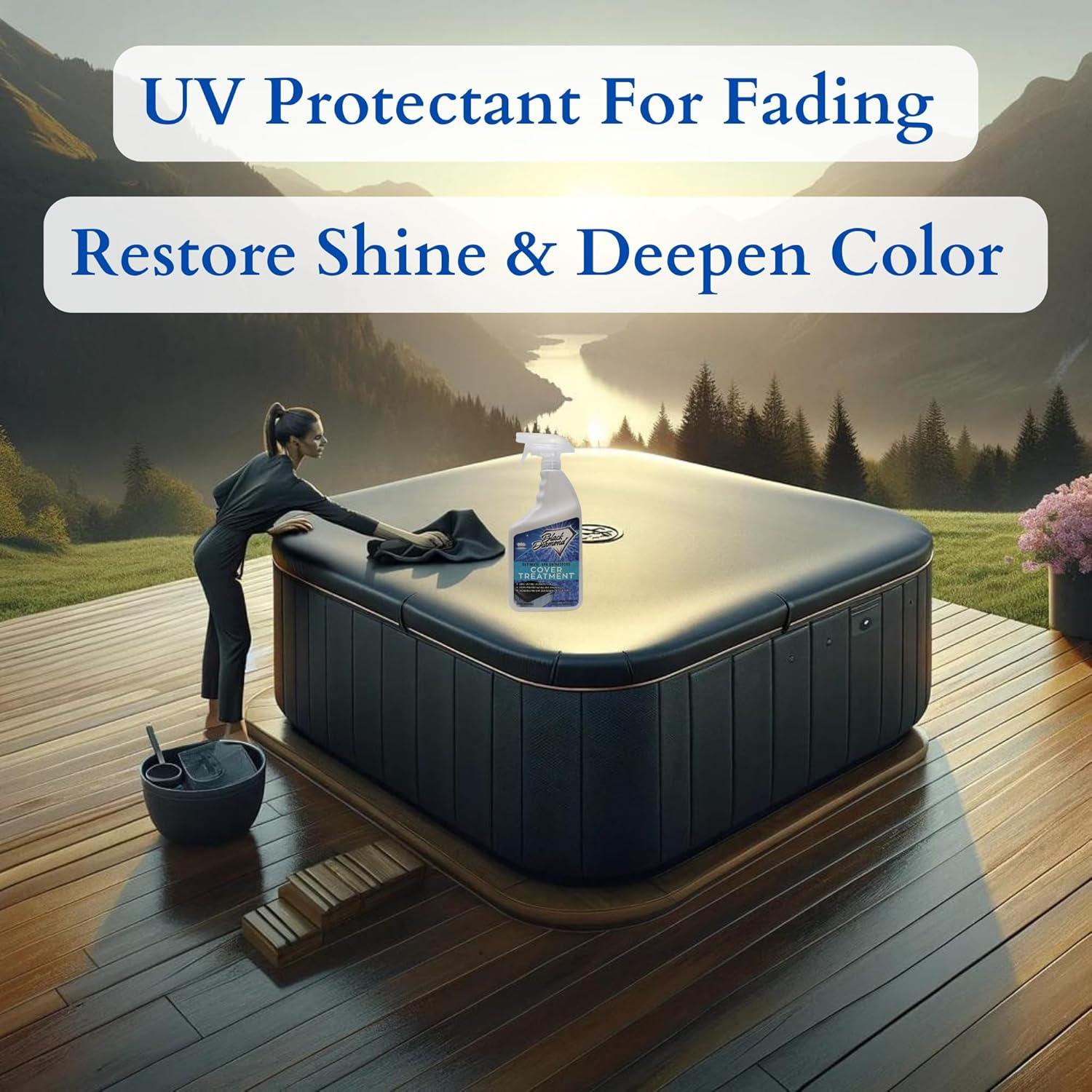 Limpiador y Protector UV para Cubiertas de Spa Black Diamond 1 Galón