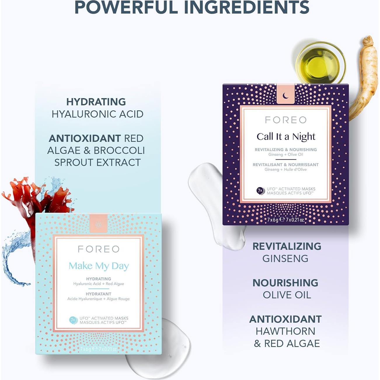 Dispositivo Hidratante Facial FOREO UFO 3 + 14 Máscaras