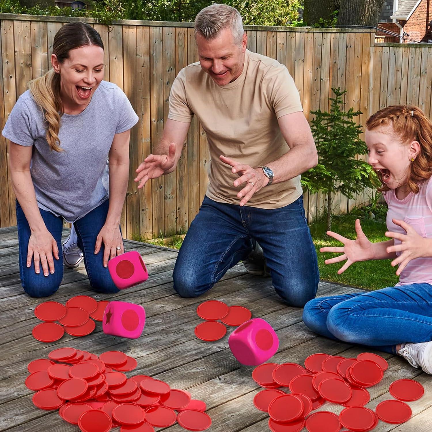 Fichas de Bingo Coopay 1000 Piezas 2,54 cm Rojas