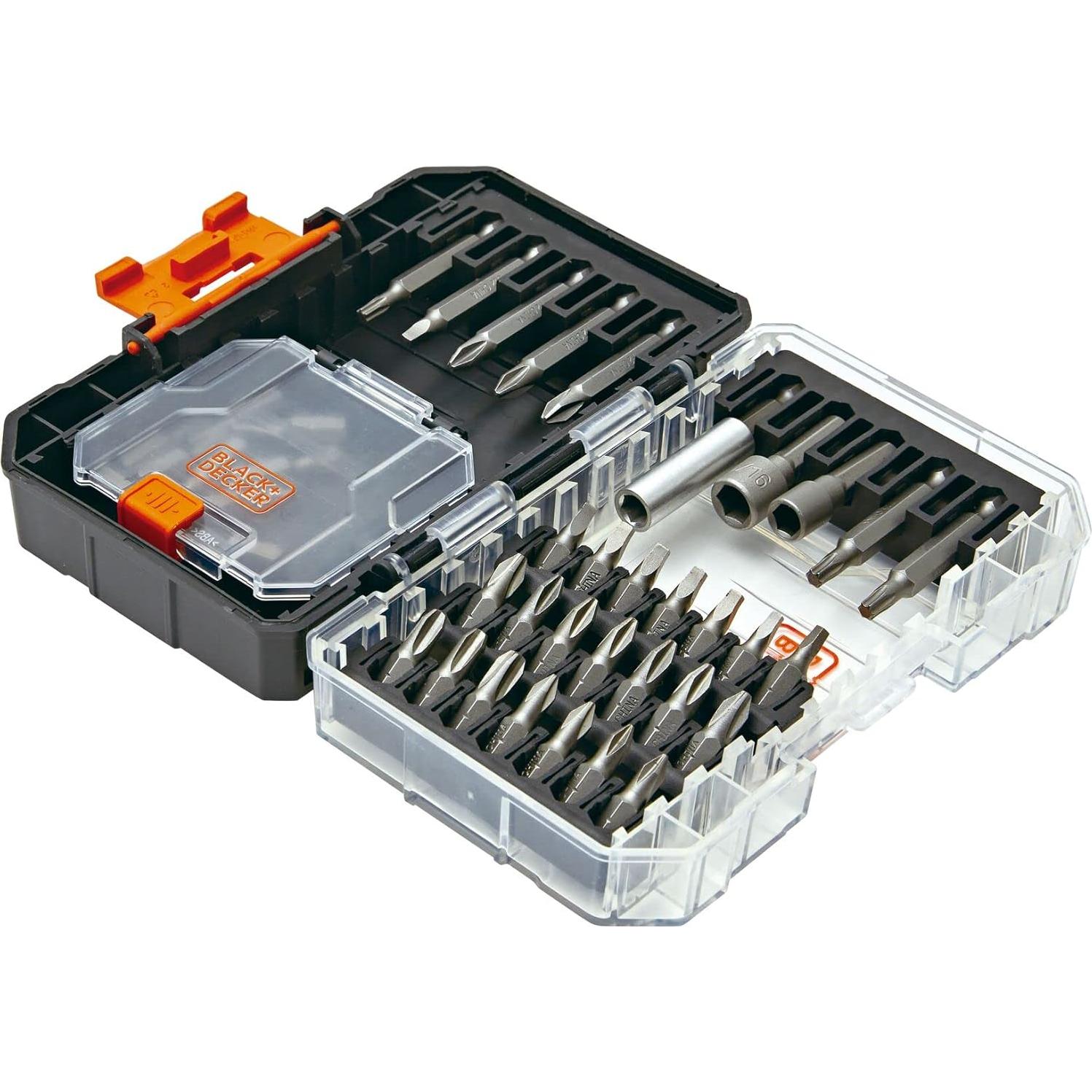 Juego de Puntas de Destornillador 40 Piezas BLACK+DECKER