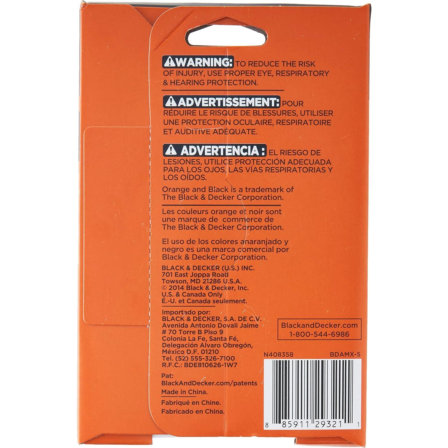 Lija Variada BLACK+DECKER BDAMX-5, Paquete de 5 Unidades