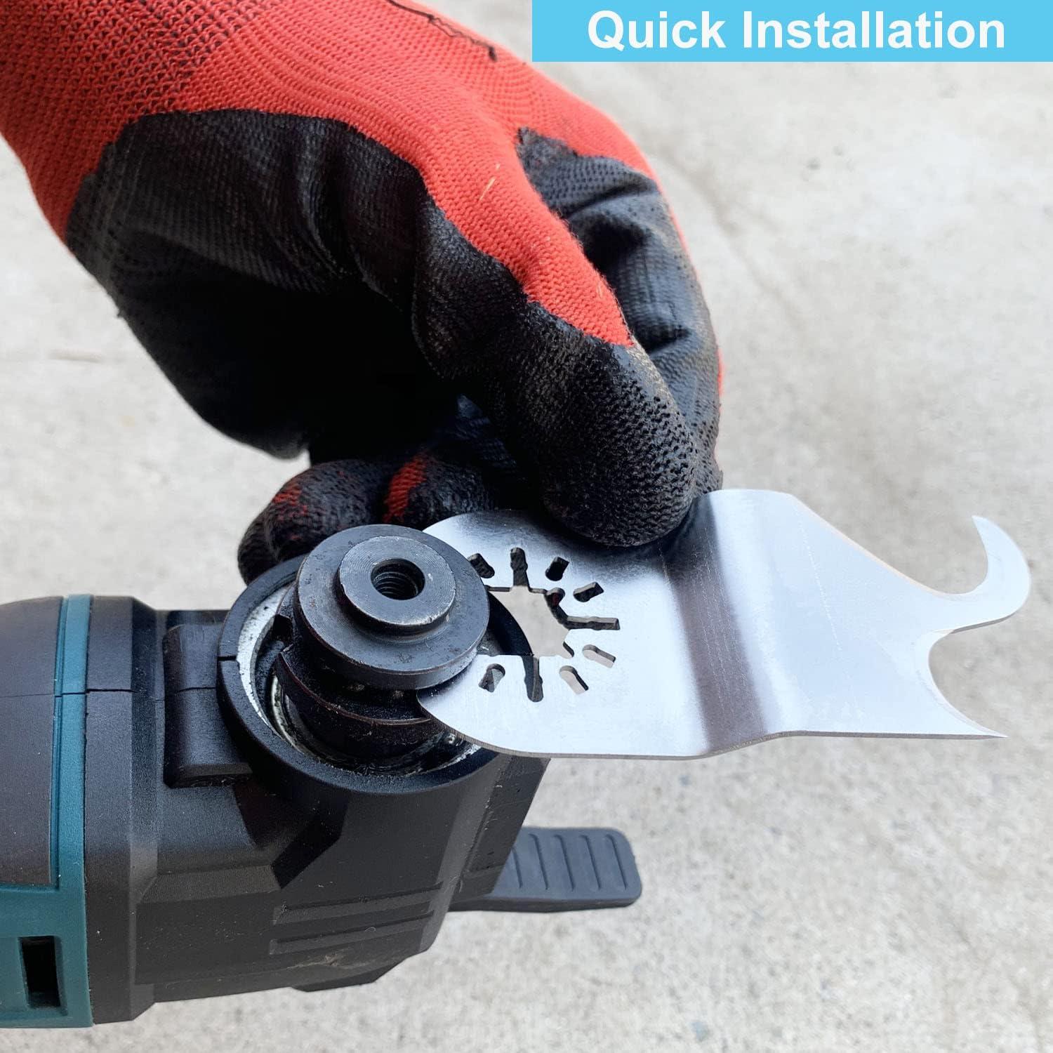 3 Hojas de Sierra Oscilante HEMUNC para Cortar Tejas y PVC