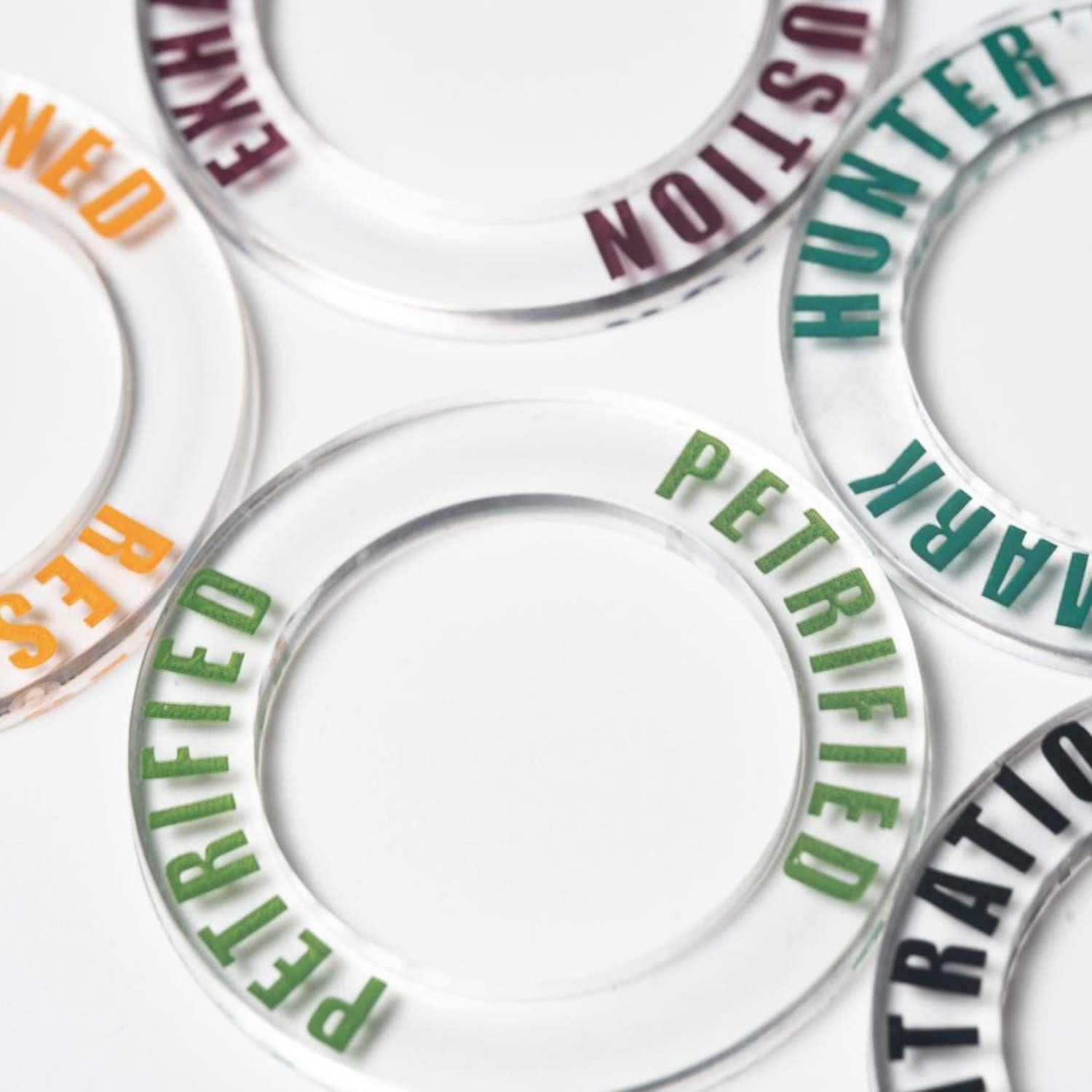 Anillos de Marcadores de Estado DND 90 PCS T-Trees 18 Colores