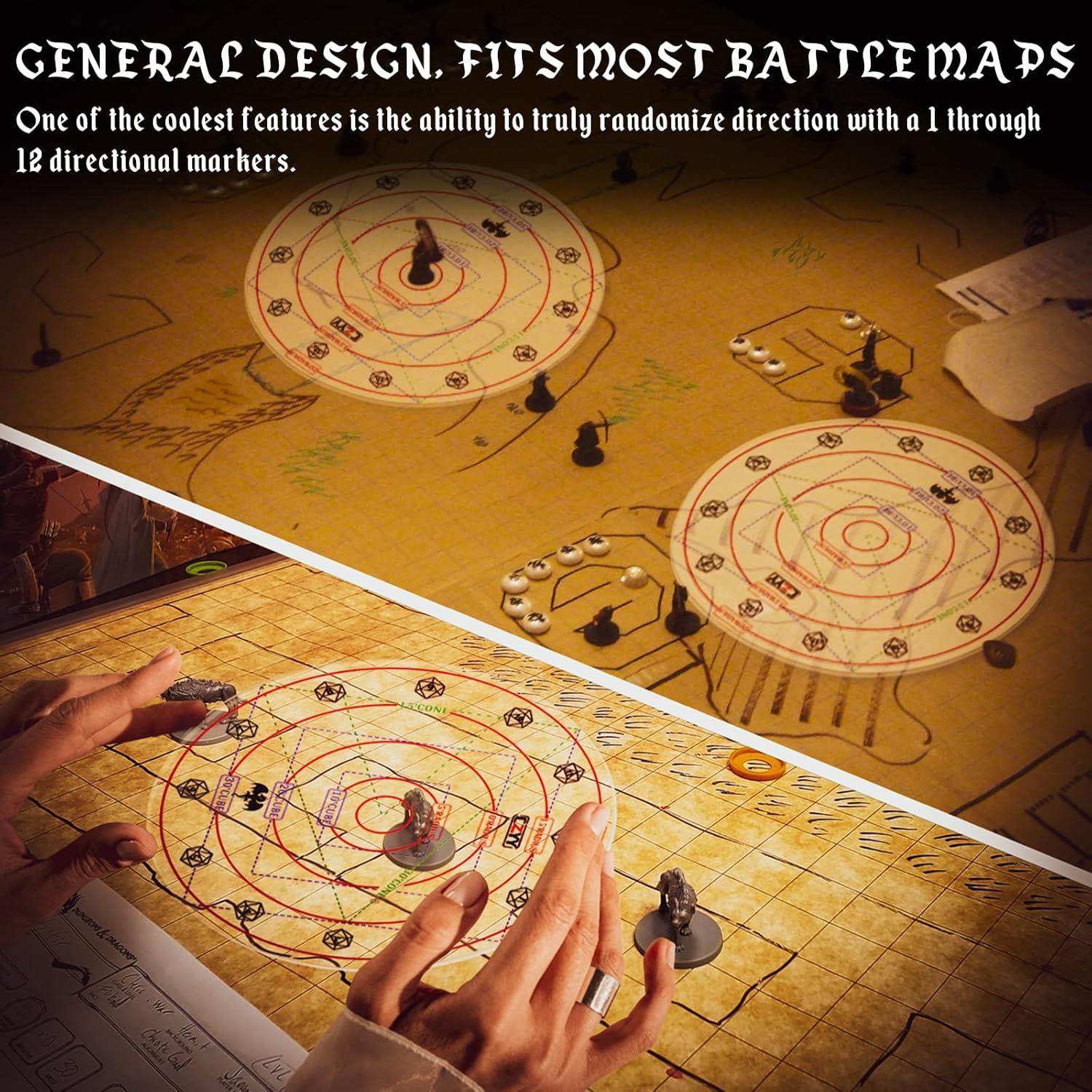 Plantilla de Hechizo AOE CZYY 30' Cubo y Cono Acrílico