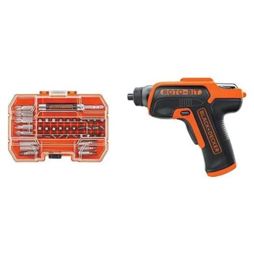 Destornillador Inalámbrico Black & Decker BDCS50C 4V con 42 Puntas