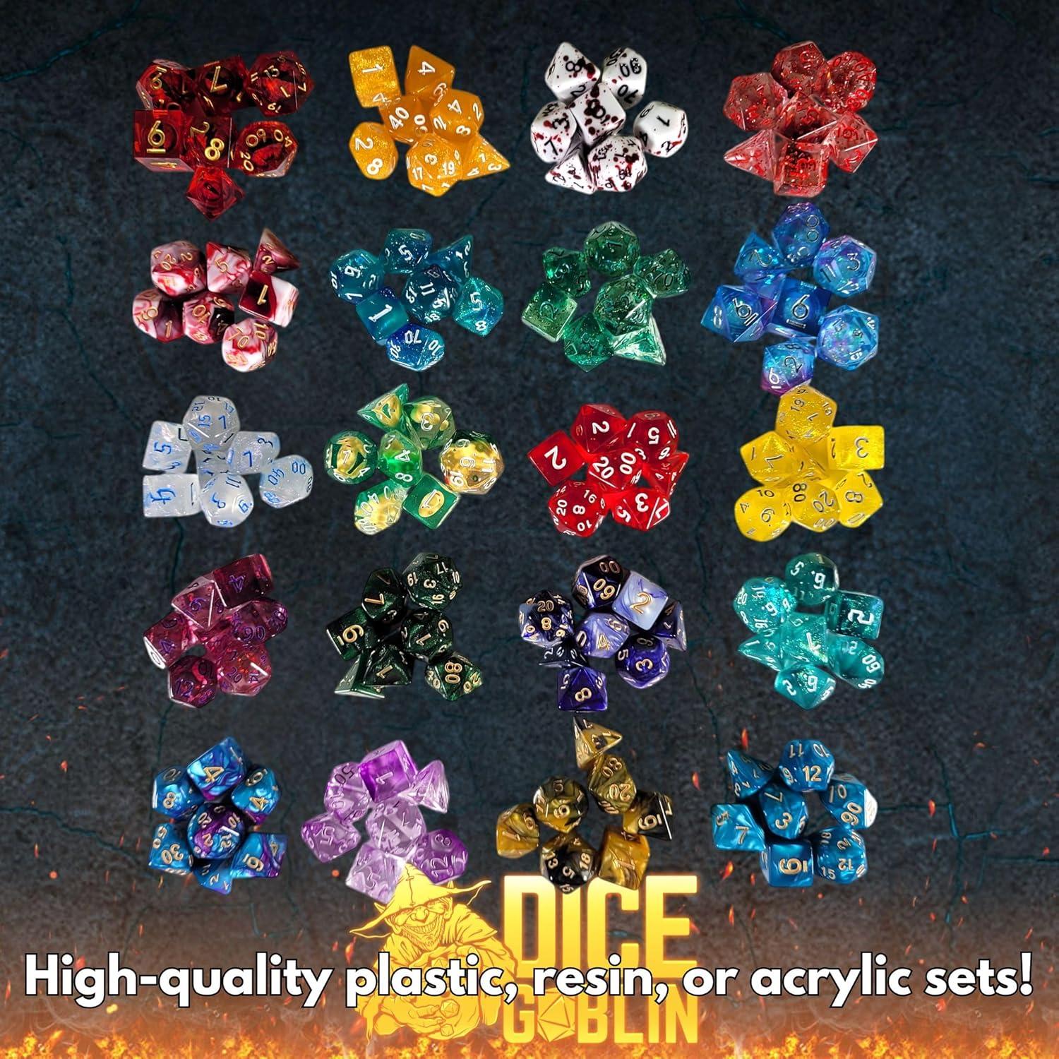 Juego de Dados Misterioso Goblin Forged Dice Co. - 7 Dados RPG