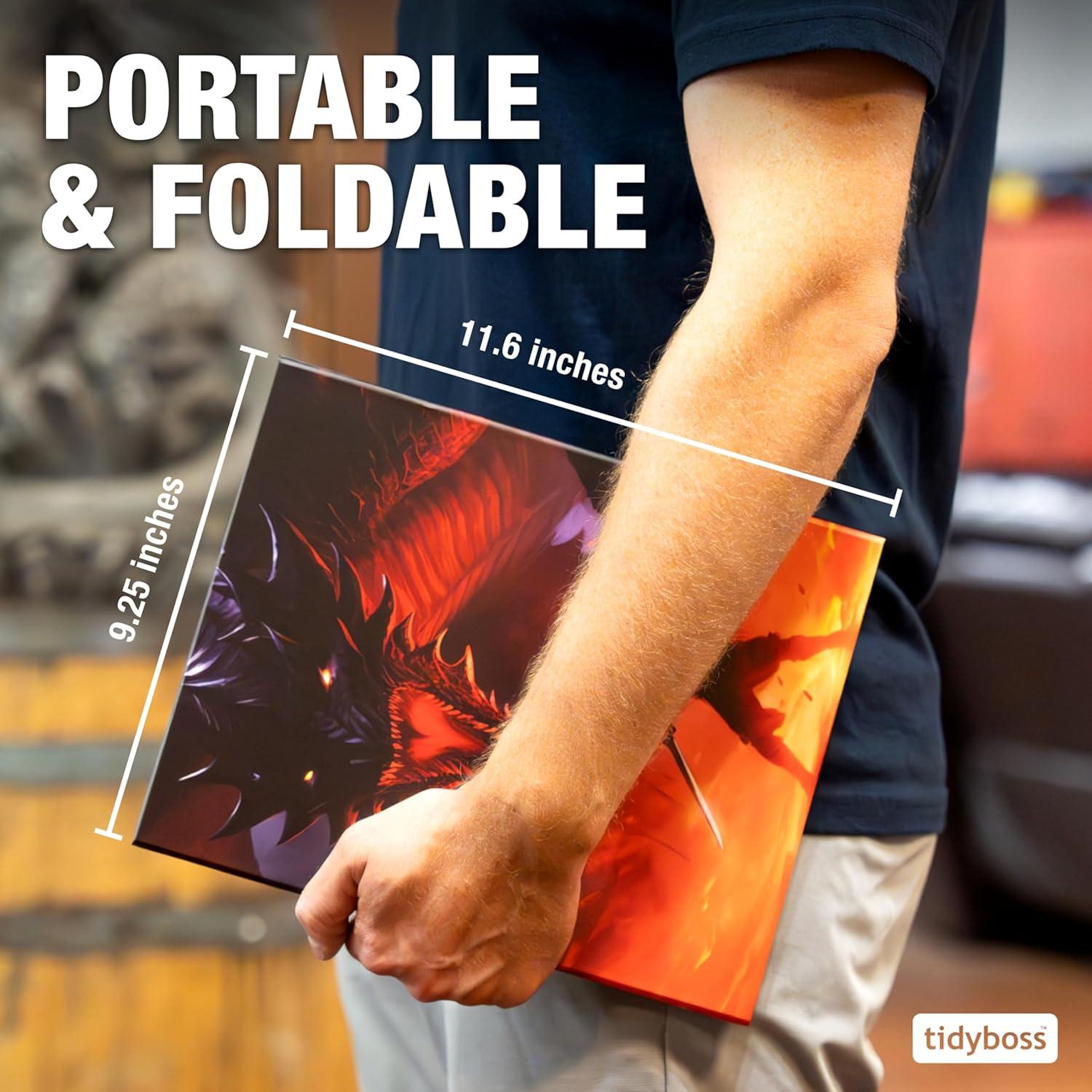 Pantalla DM 4 Paneles Tidyboss para Dungeons and Dragons