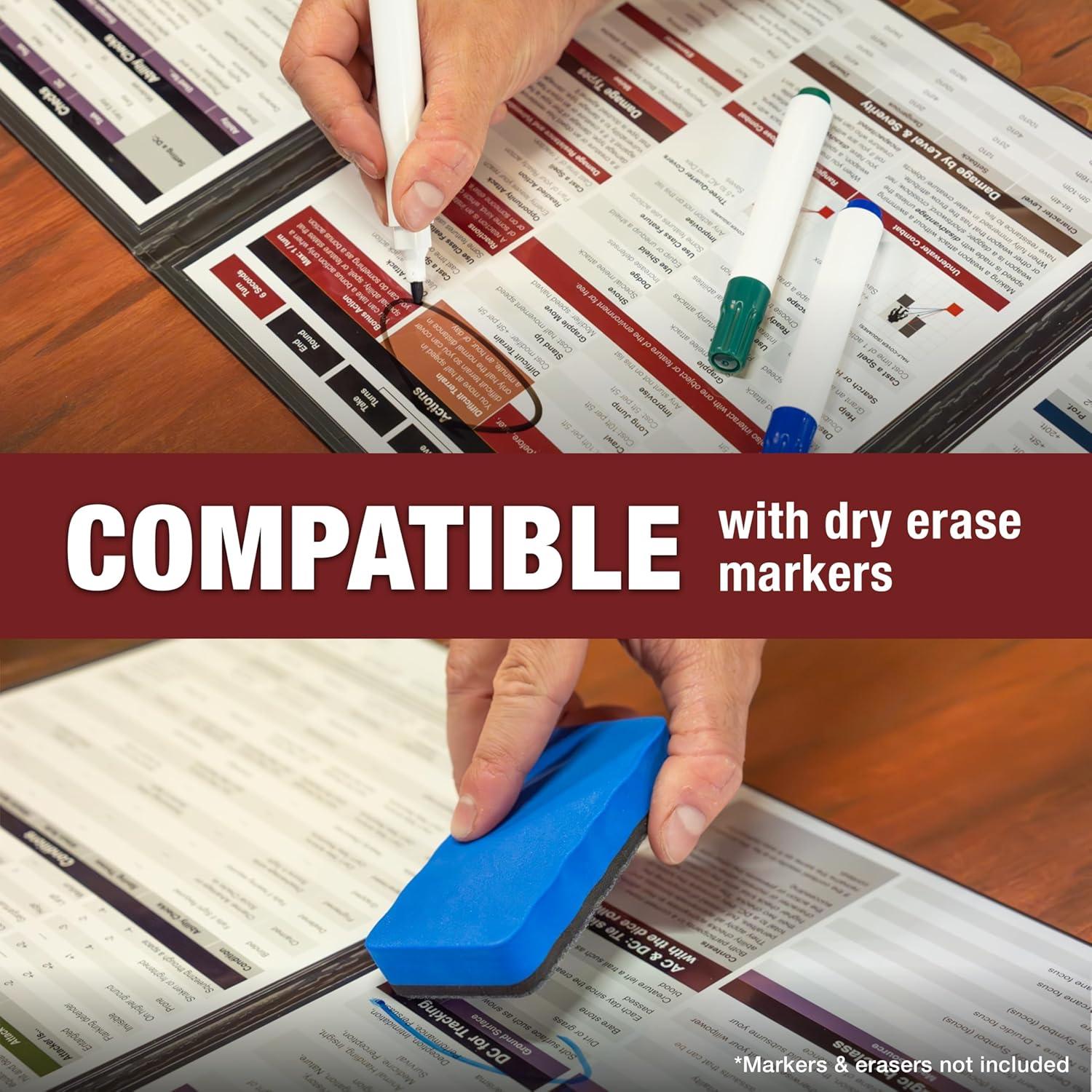 Pantalla DM 4 Paneles Tidyboss para Dungeons and Dragons