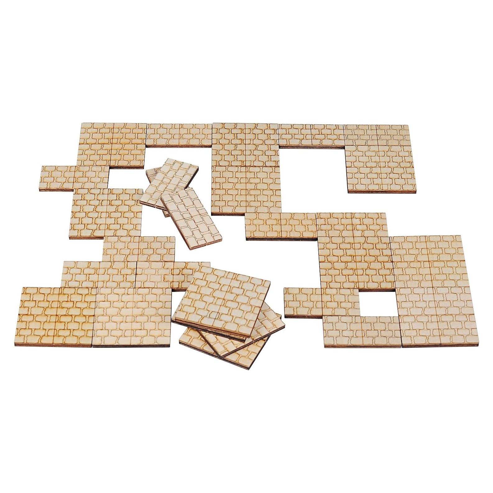 Losas de Mazmorras CZYY Juego de 24 Terreno Modular 5x5 cm